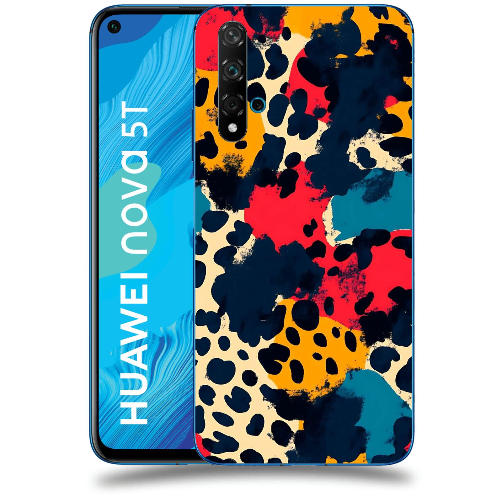 ACOVER Kryt na mobil Huawei Nova 5T - Divoká abstrakce