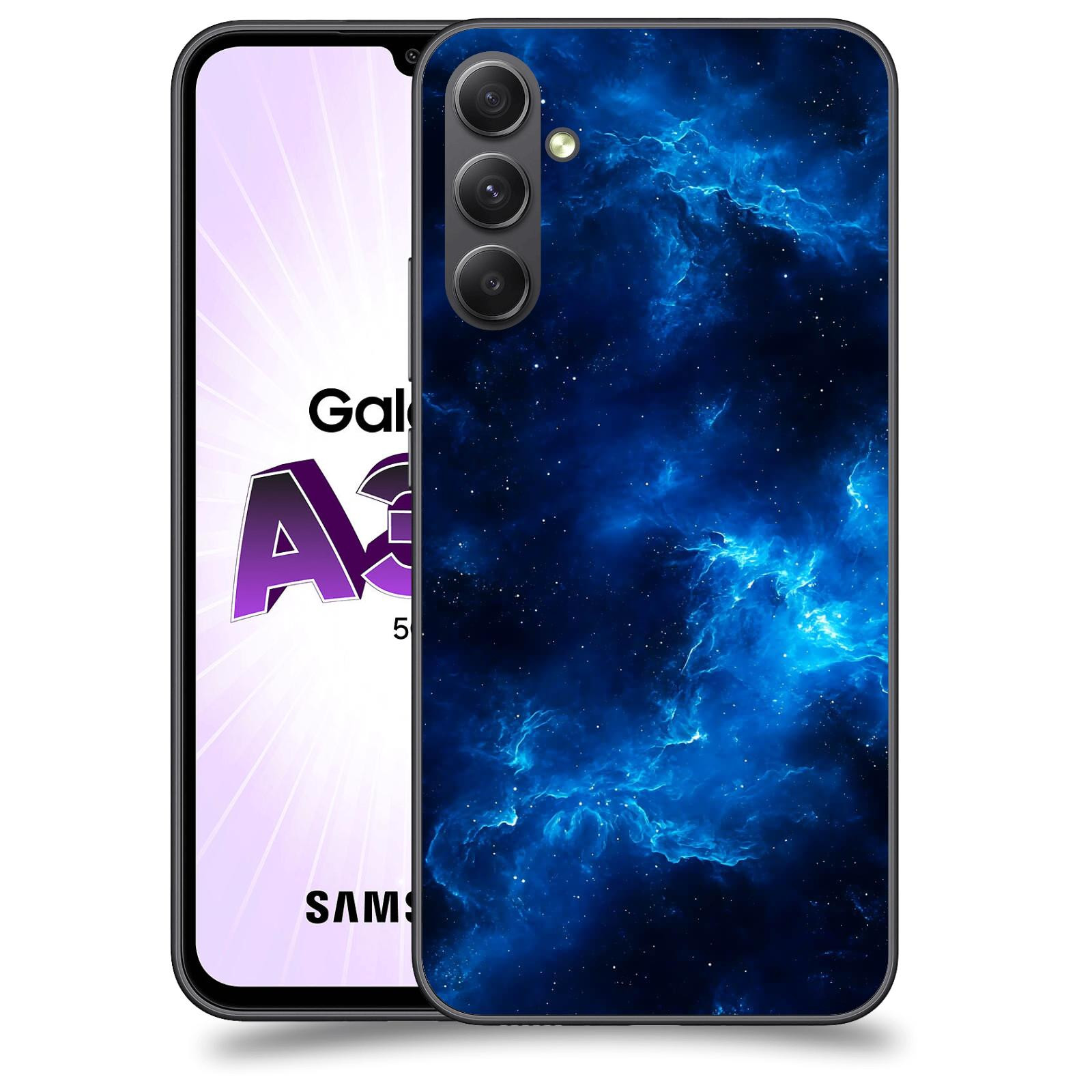 ACOVER Kryt na mobil Samsung Galaxy A34 - Elektrická mlhovina