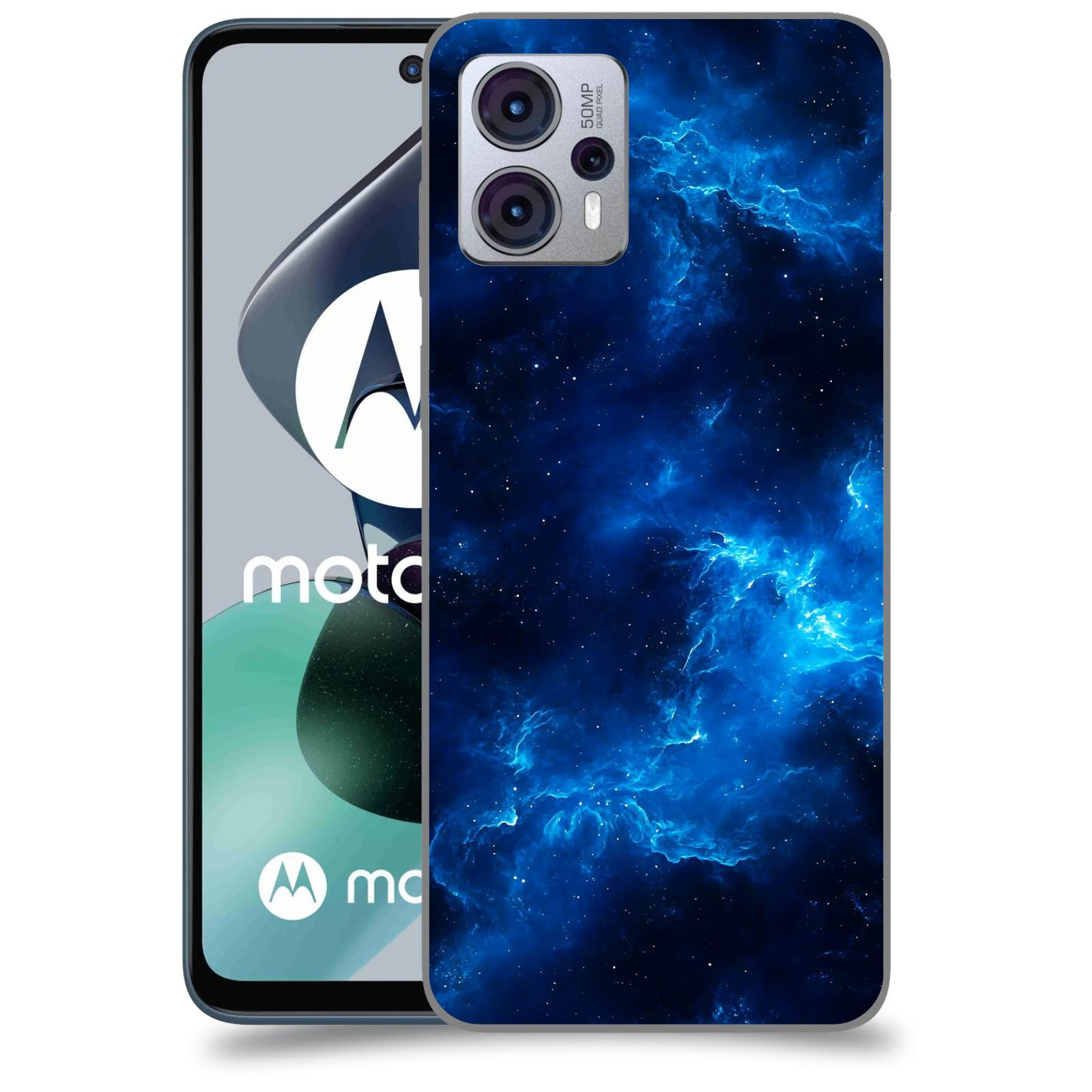 ACOVER Kryt na mobil Motorola Moto G23 - Elektrická mlhovina