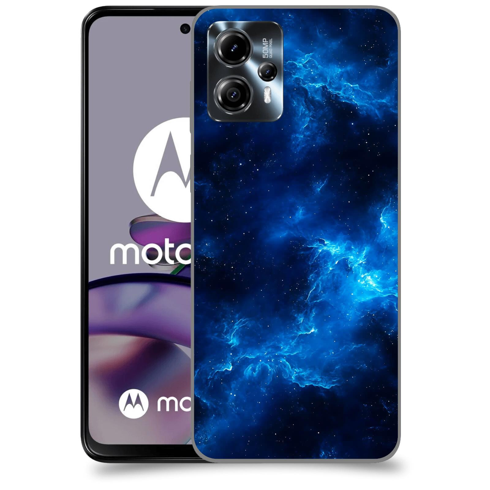ACOVER Kryt na mobil Motorola Moto G13 - Elektrická mlhovina