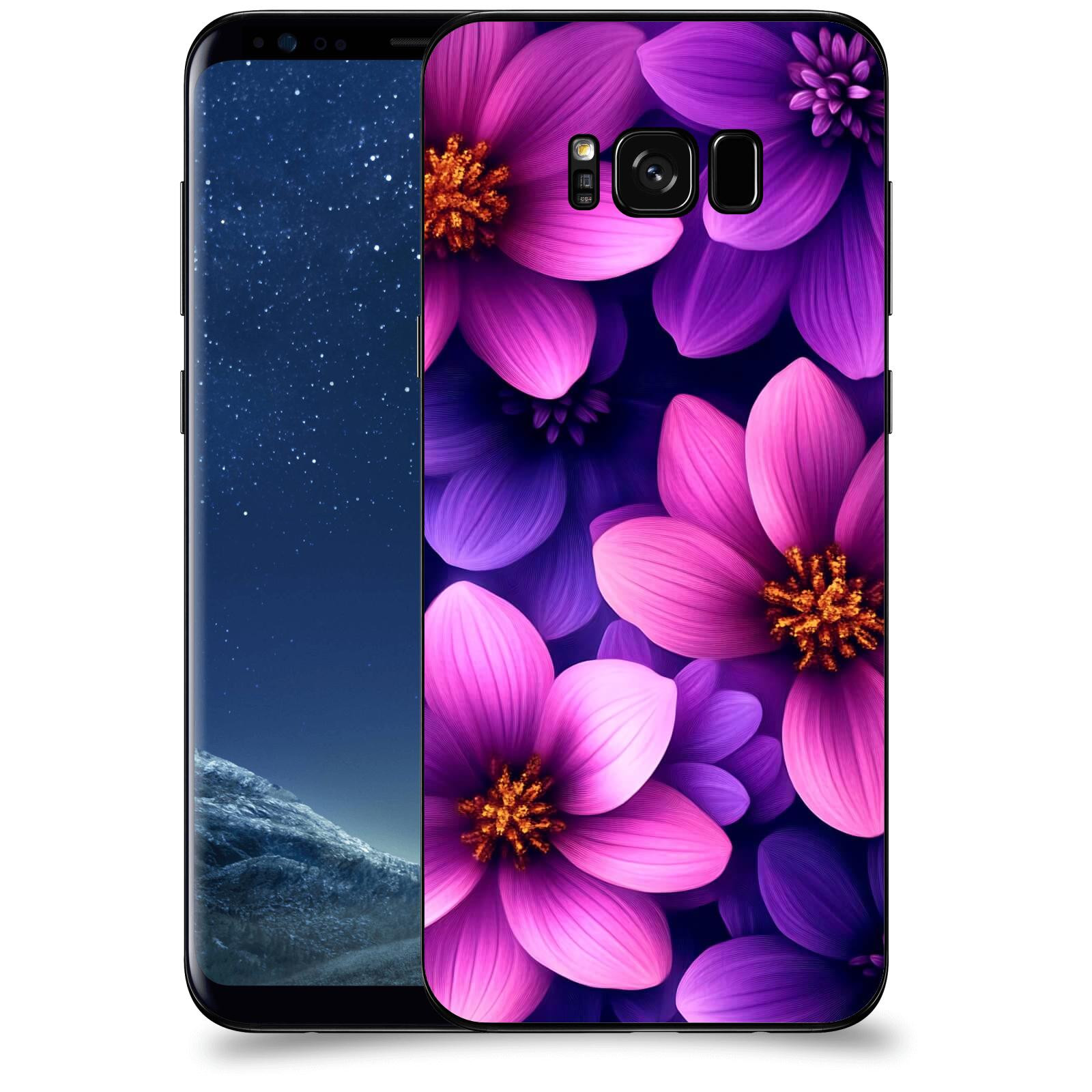 ACOVER Kryt na mobil Samsung Galaxy S8+ G955F - Fialové květiny