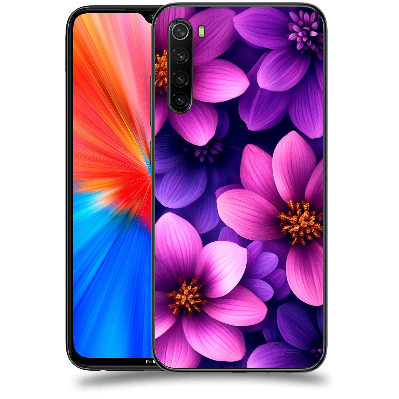 ACOVER Kryt na mobil Xiaomi Redmi Note 8 - Fialové květiny