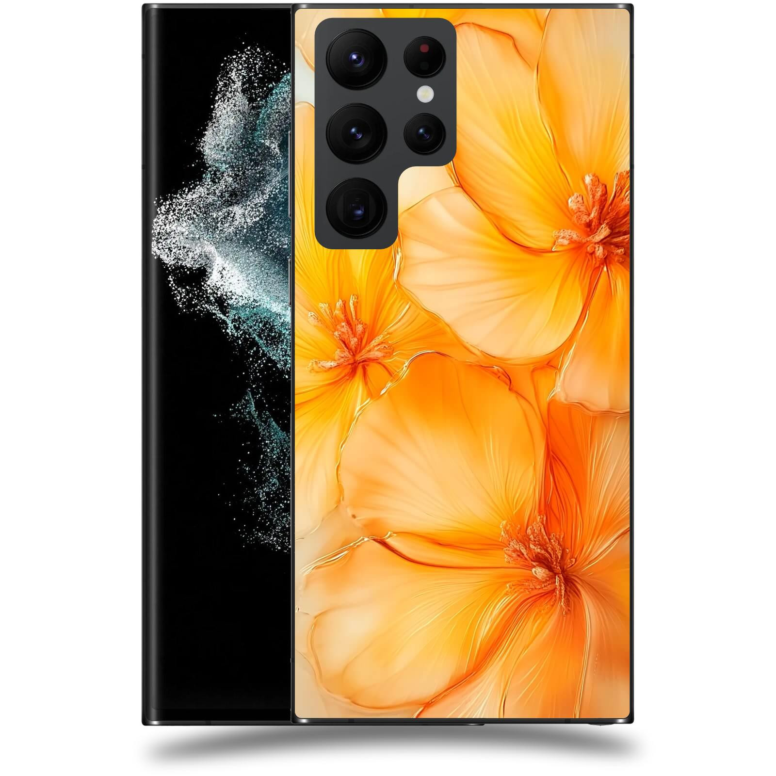 ACOVER Kryt na mobil Samsung Galaxy S22 Ultra 5G - Jantarová něžnost