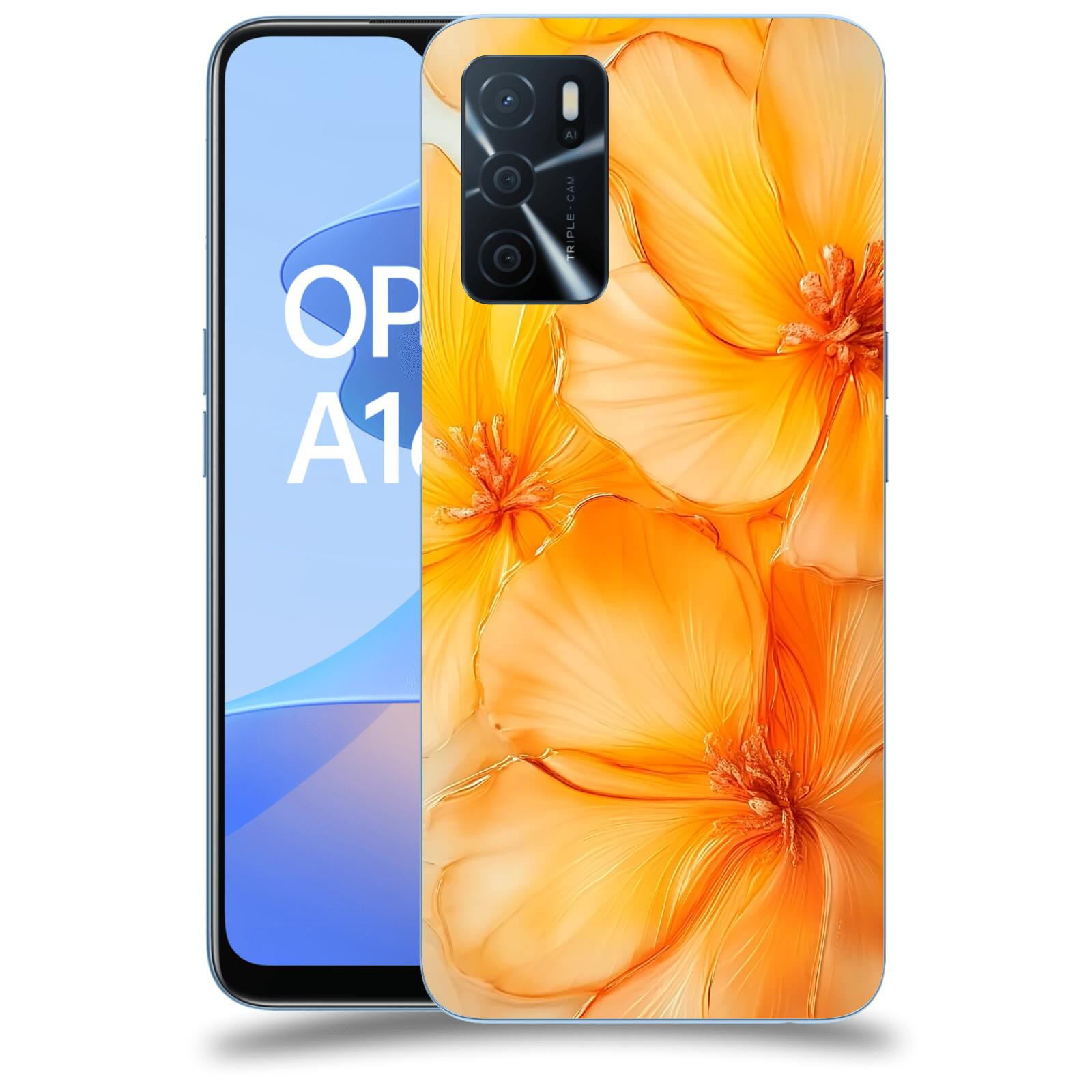 ACOVER Kryt na mobil OPPO A16s - Jantarová něžnost