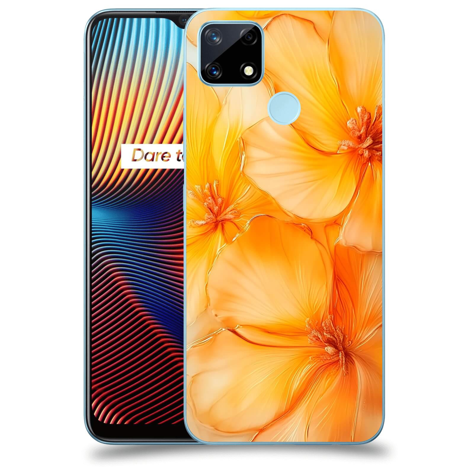 ACOVER Kryt na mobil Realme 7i - Jantarová něžnost