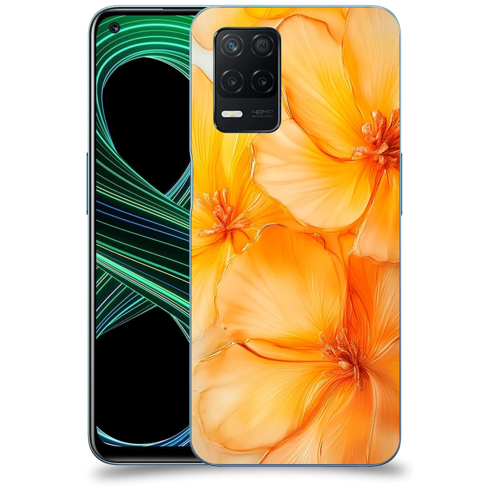 ACOVER Kryt na mobil Realme 8 5G - Jantarová něžnost