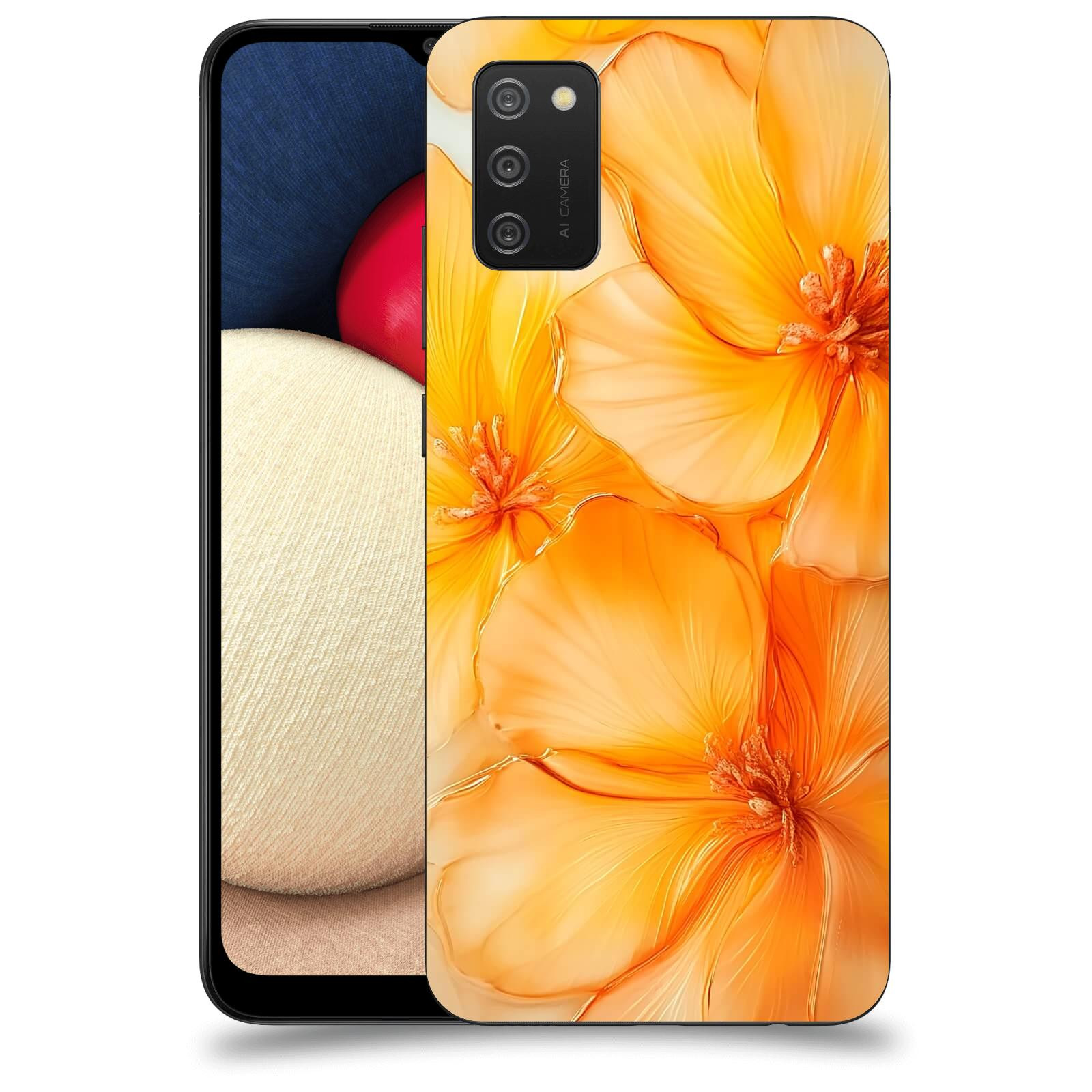 ACOVER Kryt na mobil Samsung Galaxy A02s A025G - Jantarová něžnost