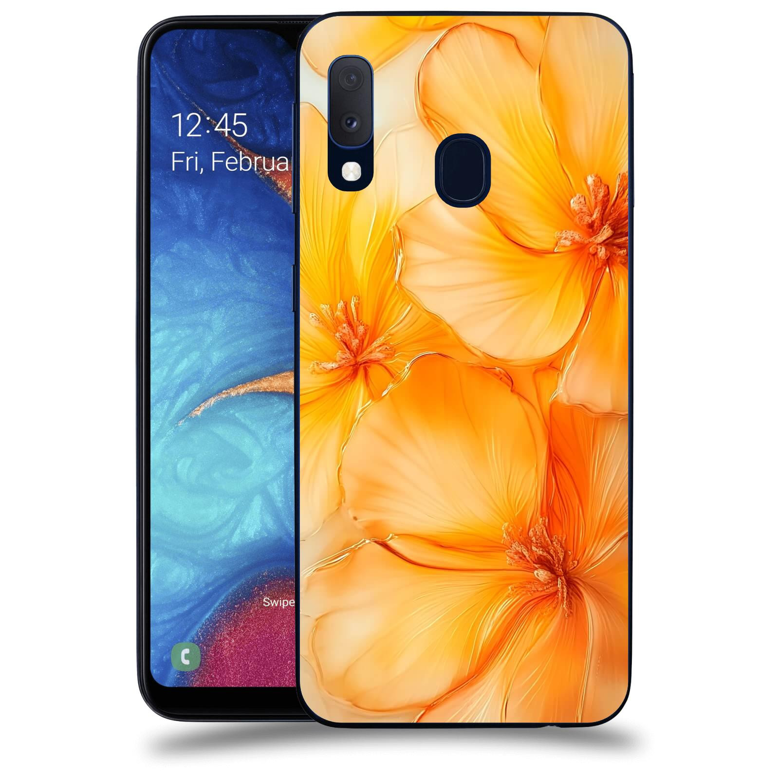 ACOVER Kryt na mobil Samsung Galaxy A20e A202F - Jantarová něžnost