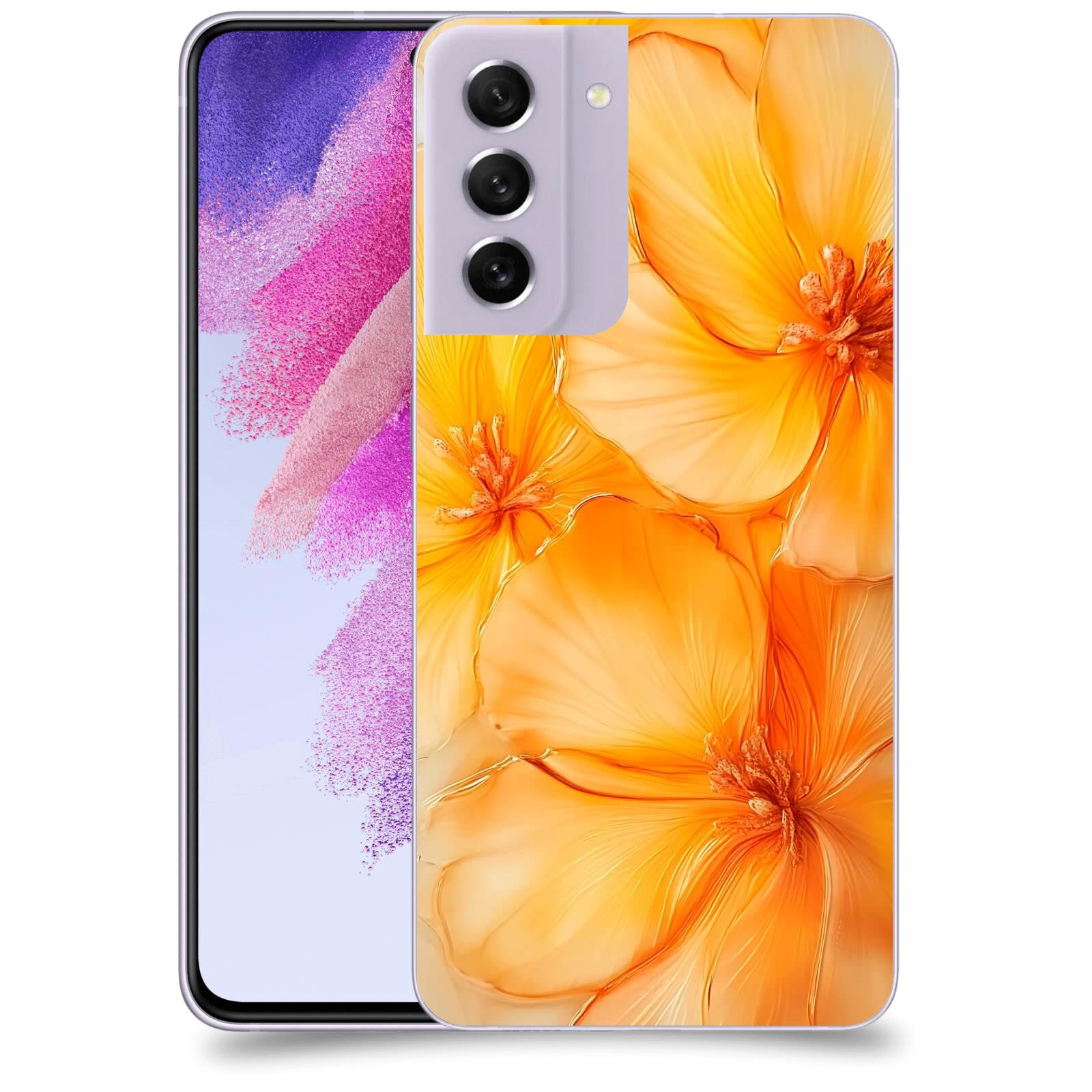 ACOVER Kryt na mobil Samsung Galaxy S21 FE 5G - Jantarová něžnost
