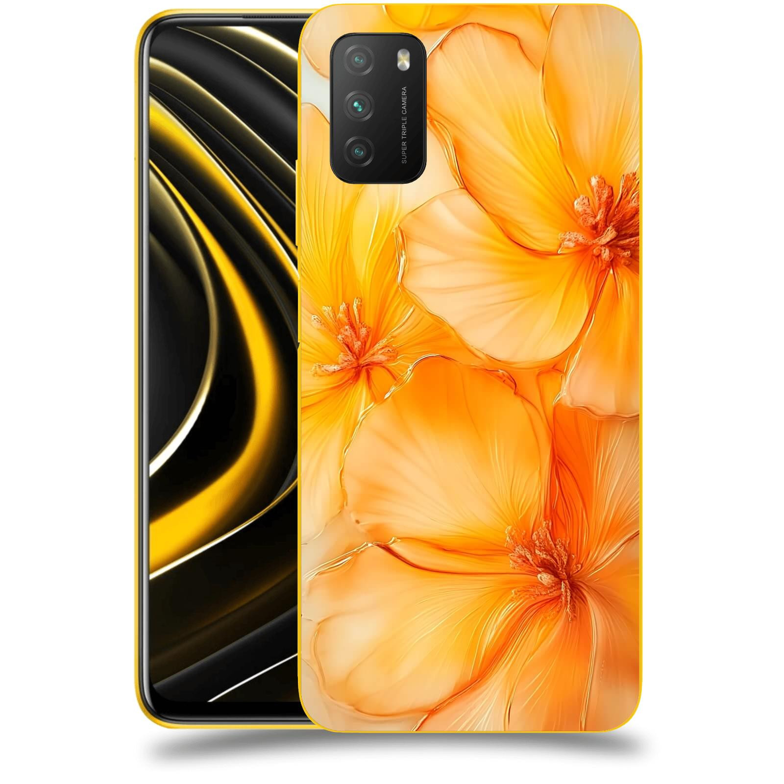 ACOVER Kryt na mobil Xiaomi Poco M3 - Jantarová něžnost