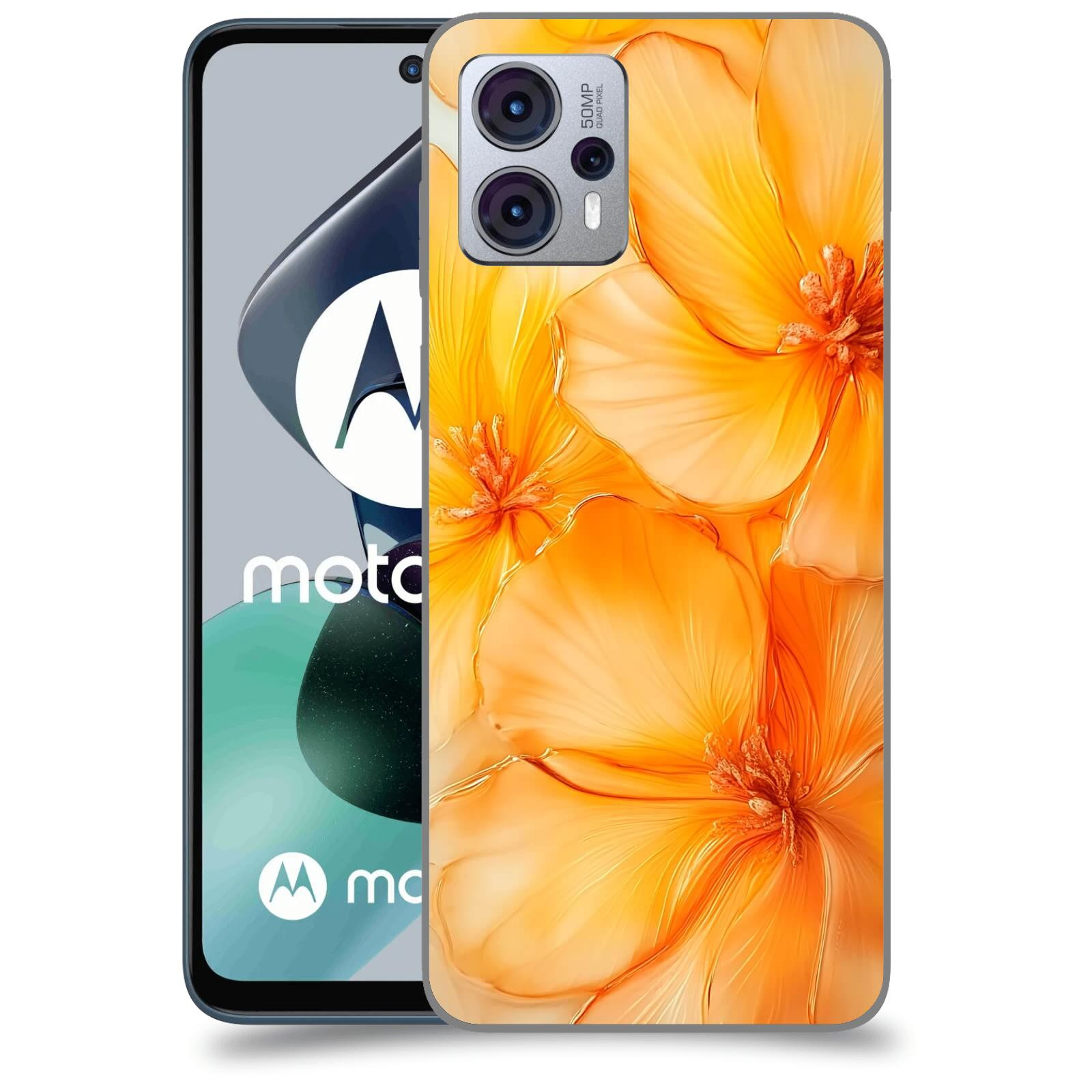 ACOVER Kryt na mobil Motorola Moto G23 - Jantarová něžnost