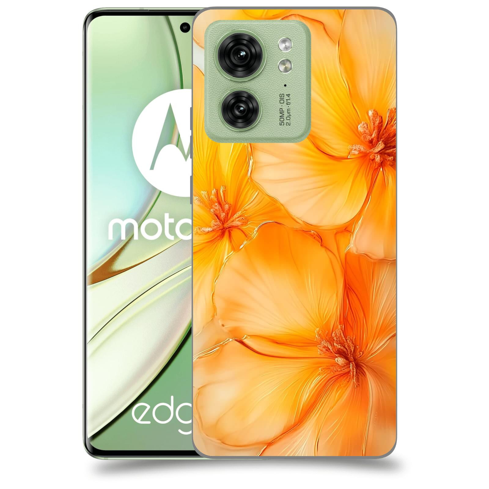 ACOVER Kryt na mobil Motorola EDGE 40 5G - Jantarová něžnost