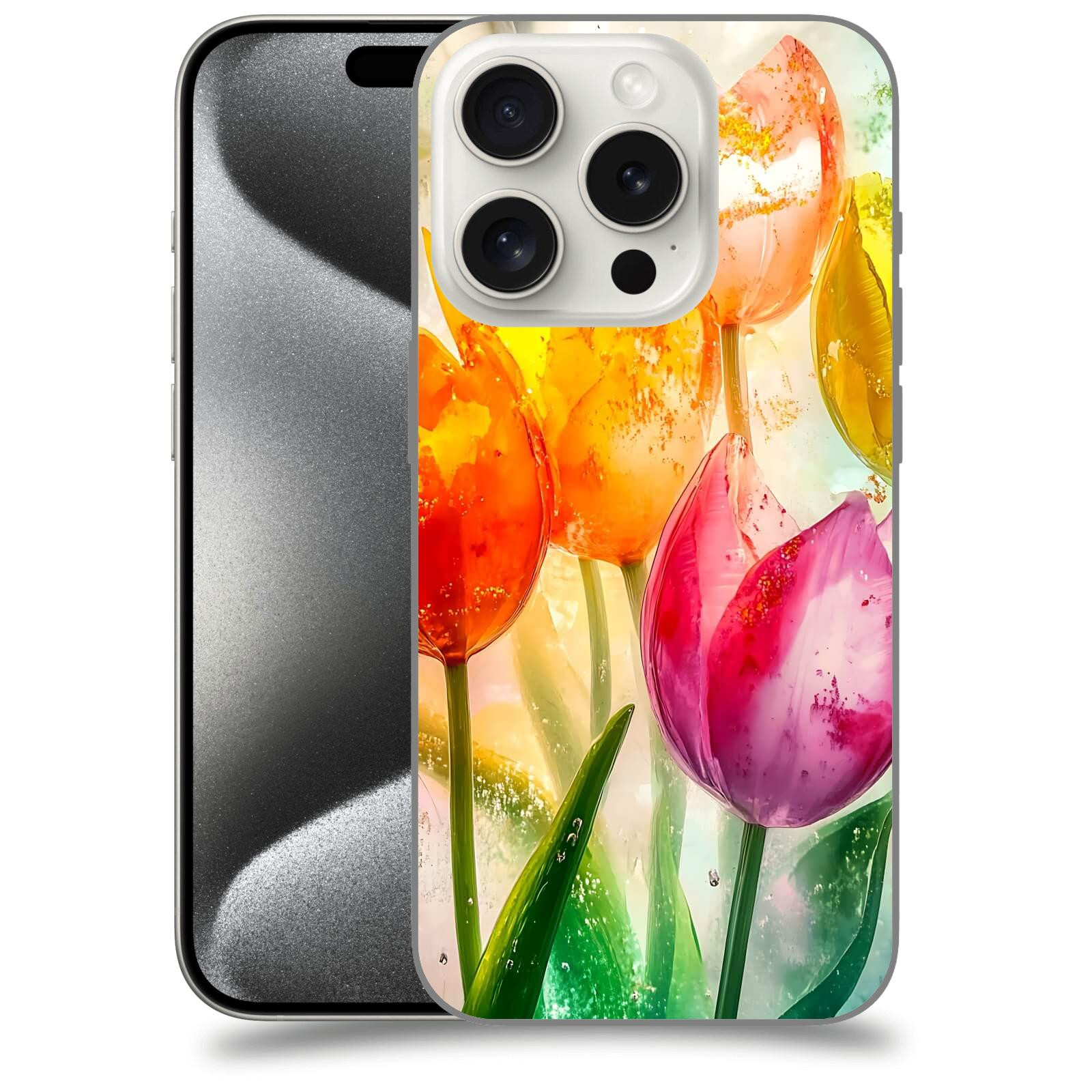 ACOVER Kryt na mobil Apple iPhone 15 pro - Jarní vášeň