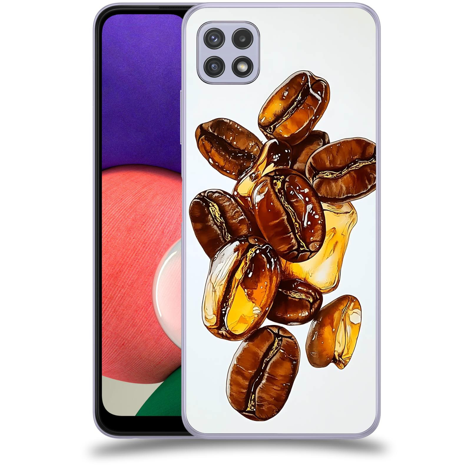 ACOVER Kryt na mobil Samsung Galaxy A22 5G A226B - Karamelová energie