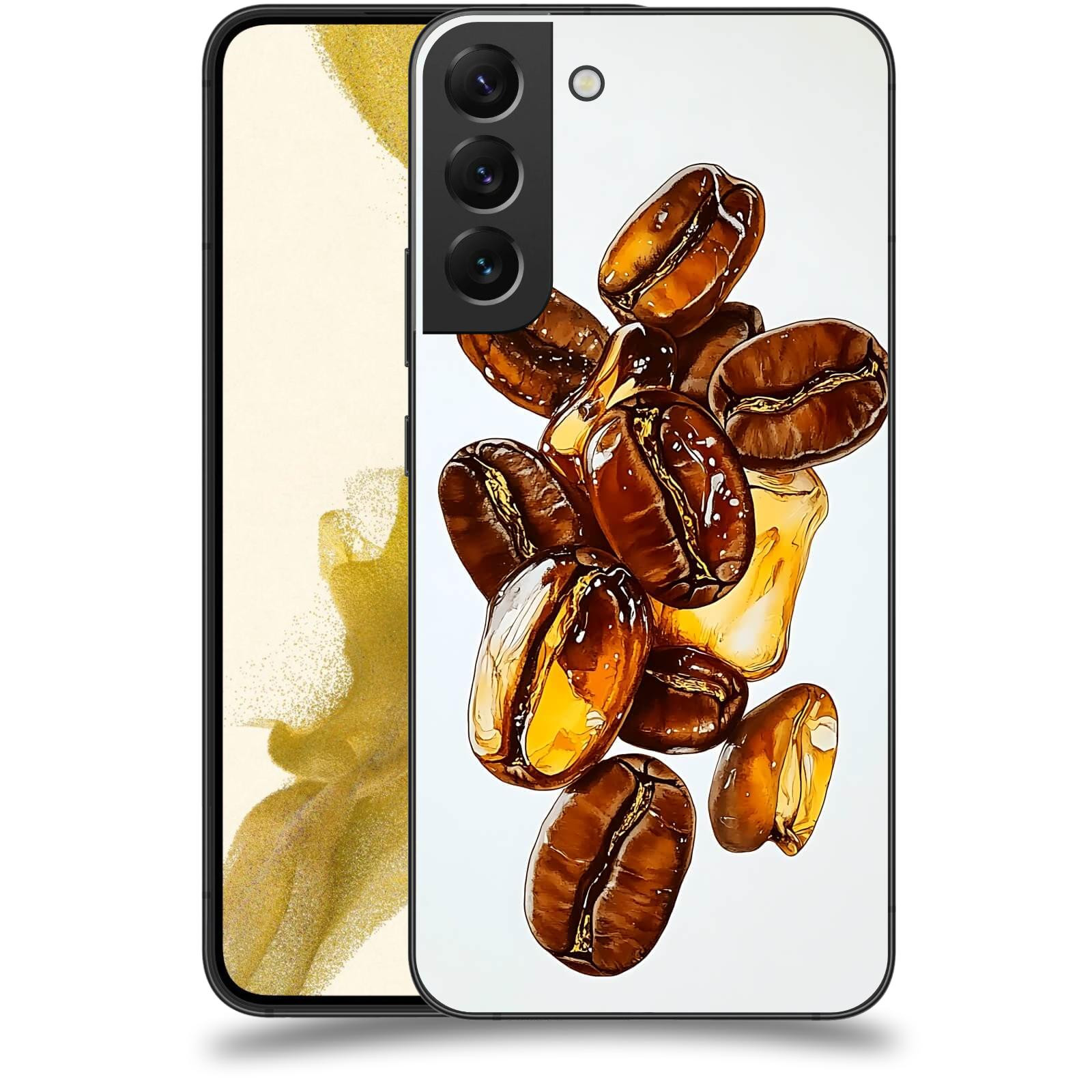 ACOVER Kryt na mobil Samsung Galaxy S22+ 5G - Karamelová energie