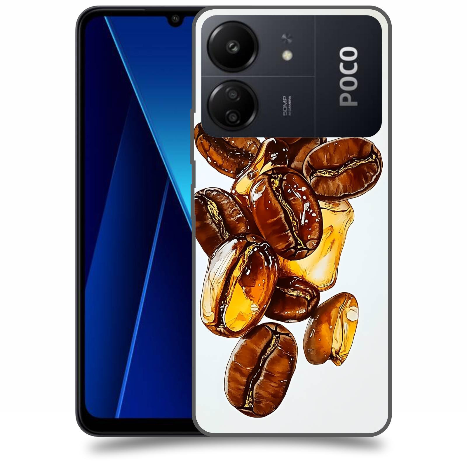 ACOVER Kryt na mobil Poco C65 - Karamelová energie