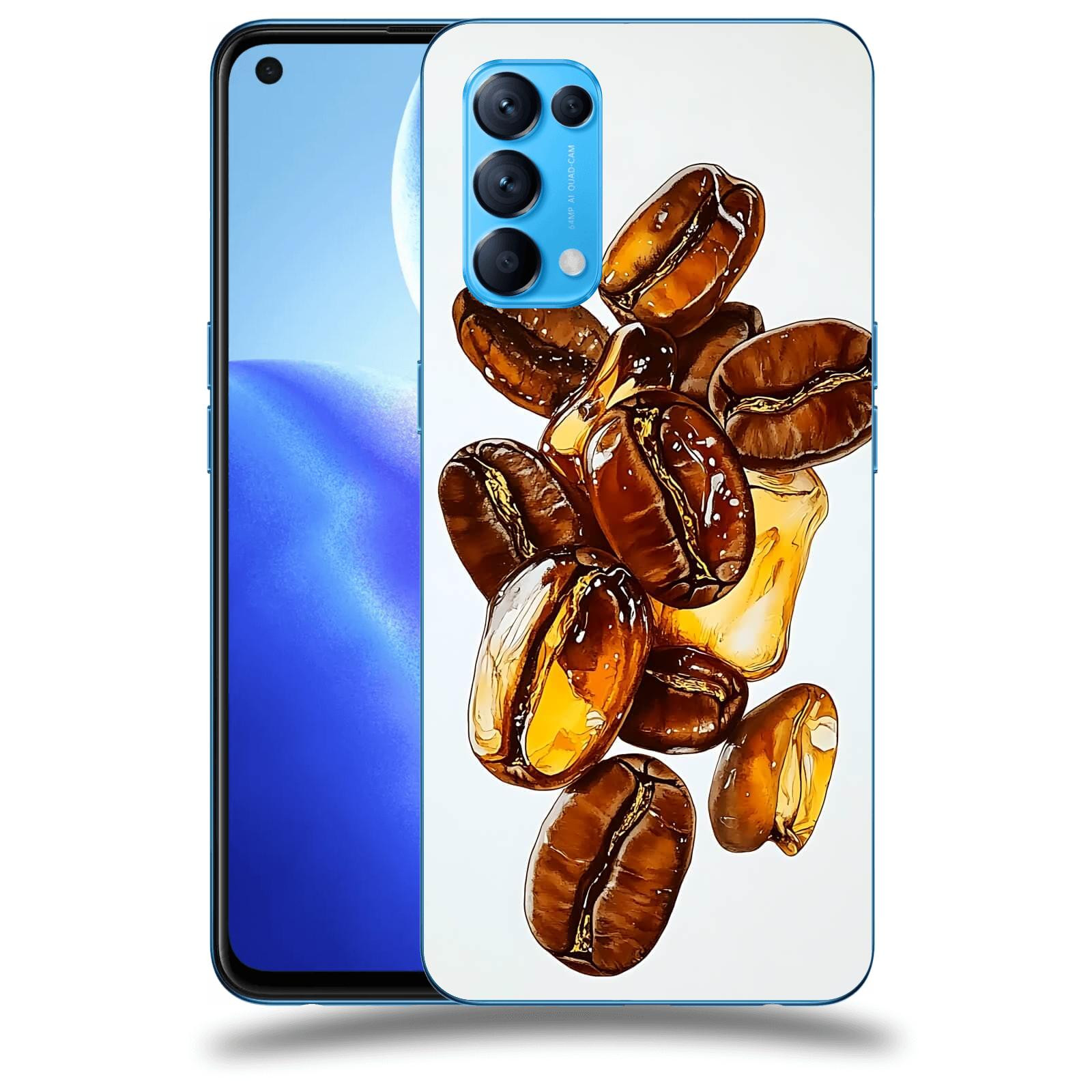 ACOVER Kryt na mobil OPPO Reno 5 5G - Karamelová energie