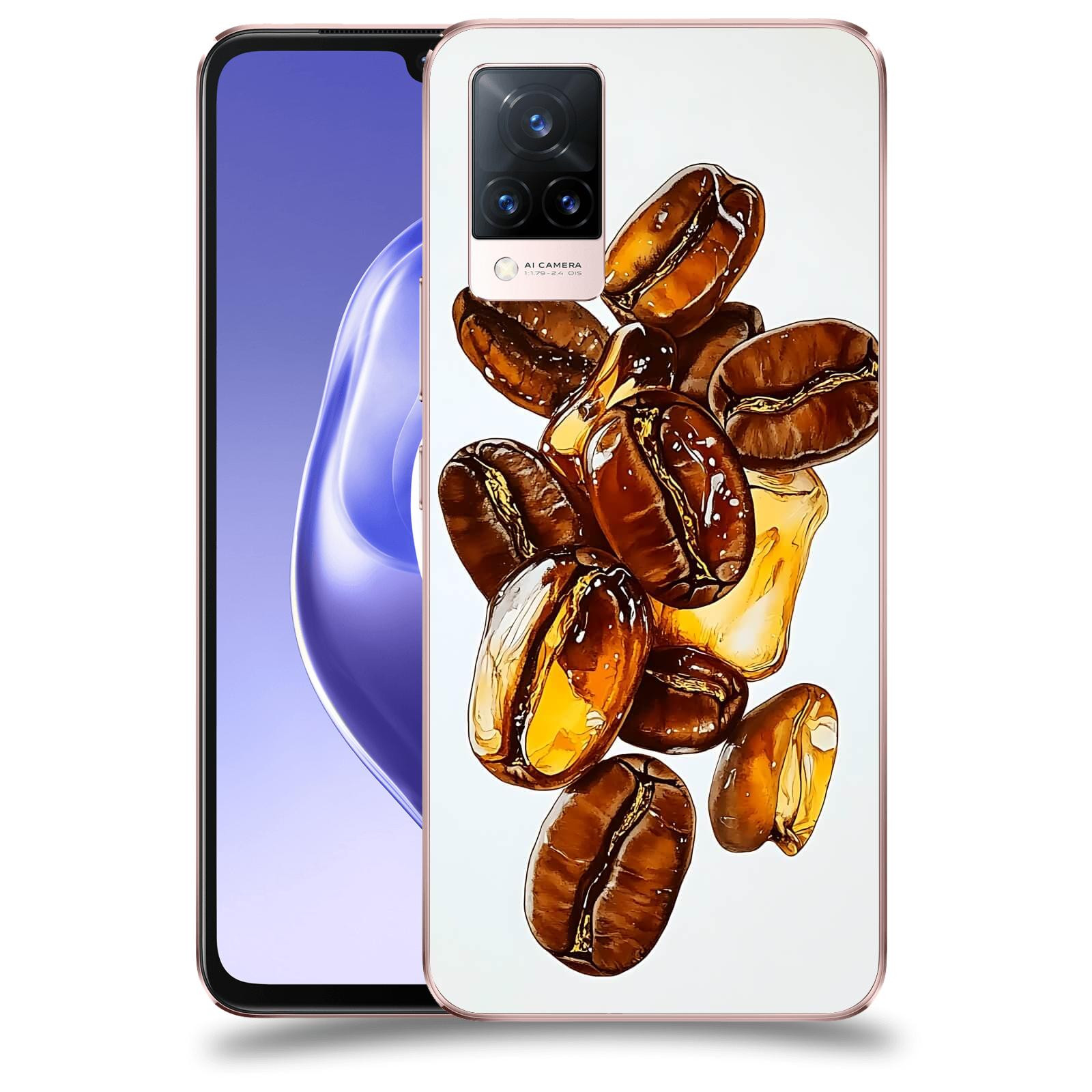 ACOVER Kryt na mobil Vivo V21 5G - Karamelová energie