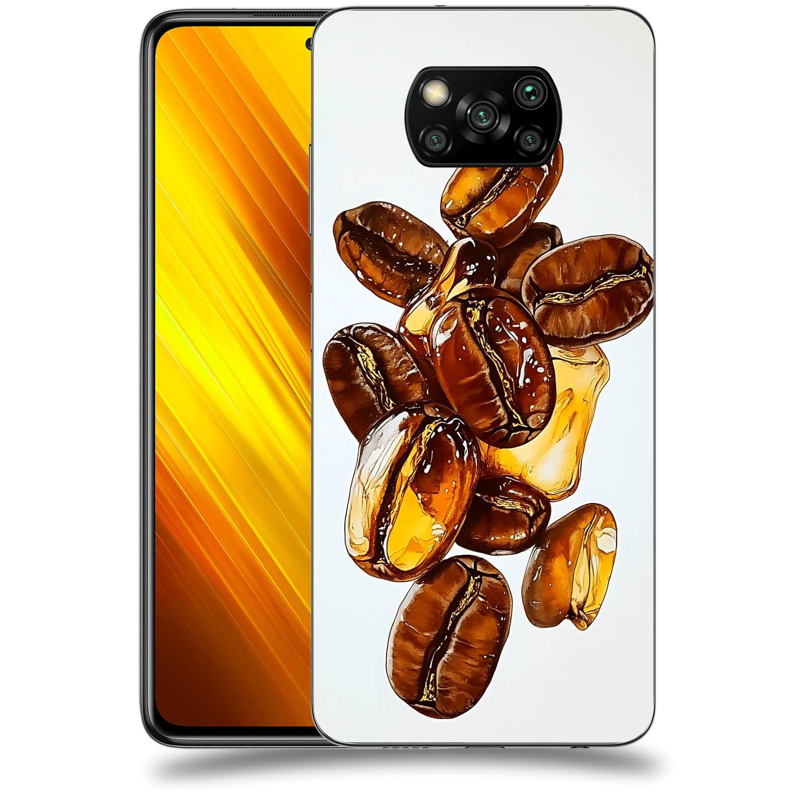 ACOVER Kryt na mobil Xiaomi Poco X3 - Karamelová energie