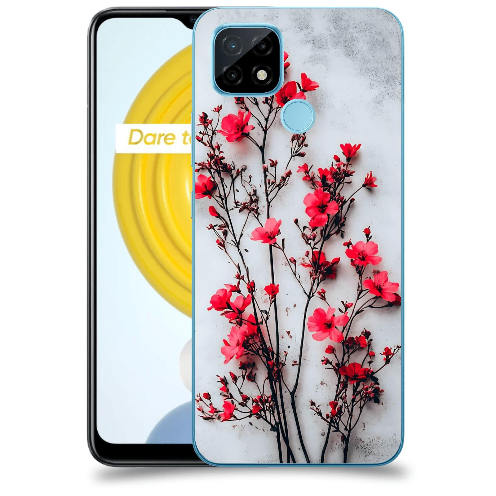 ACOVER Kryt na mobil Realme C21 - Kontrastní elegance