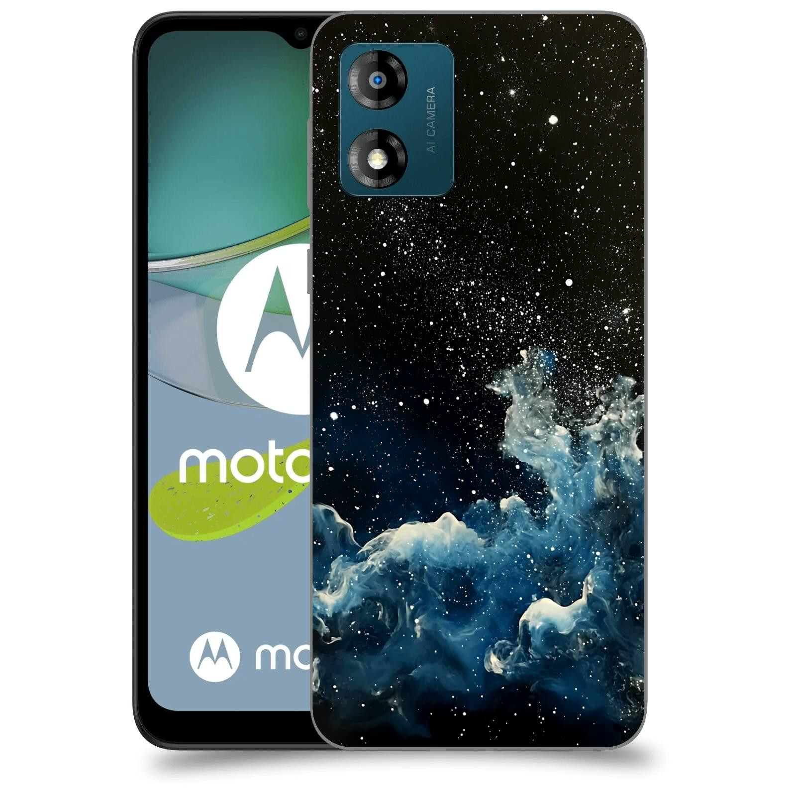 ACOVER Kryt na mobil Motorola Moto E13 - Kosmická mlhovina