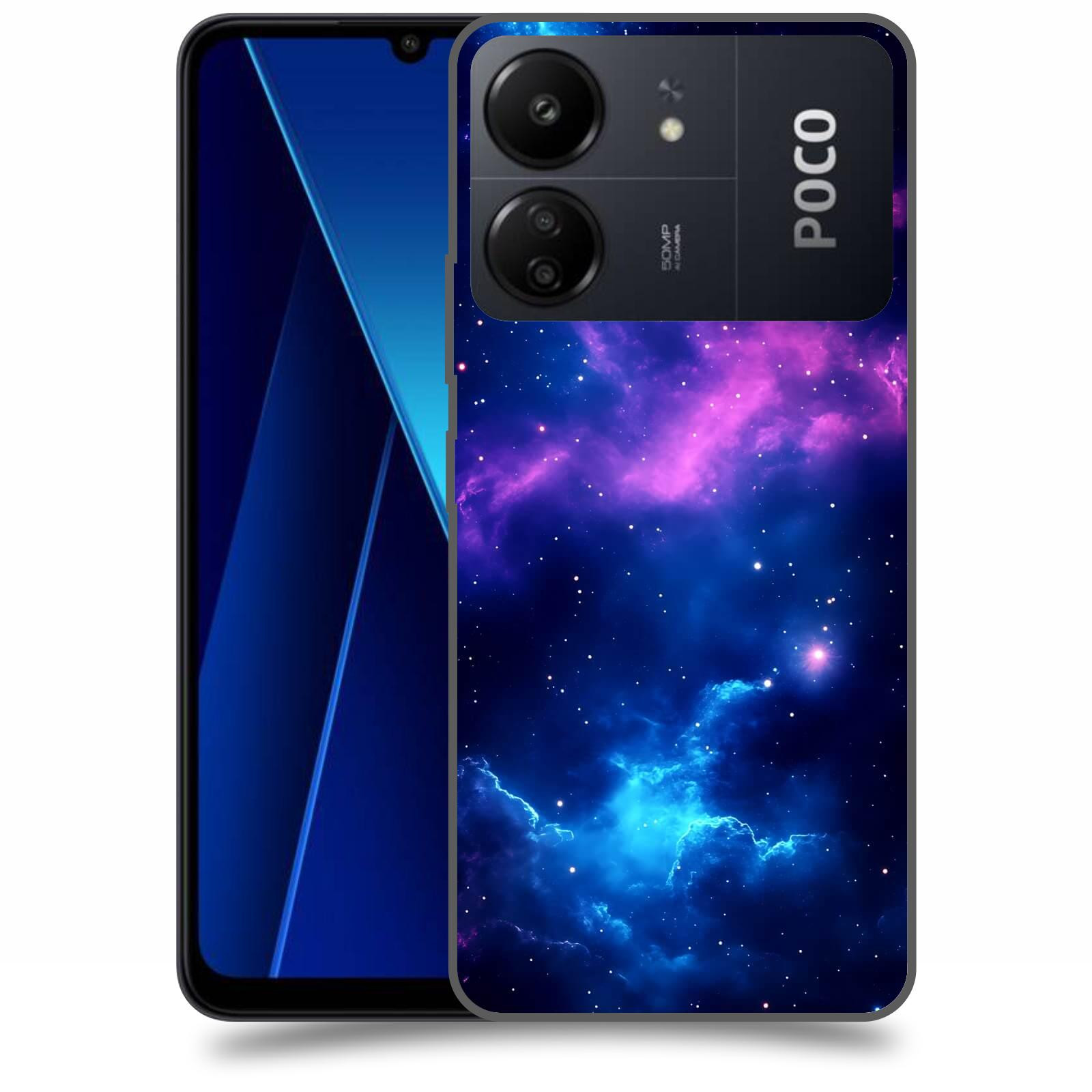 ACOVER Kryt na mobil Poco C65 - Kosmická symfonie