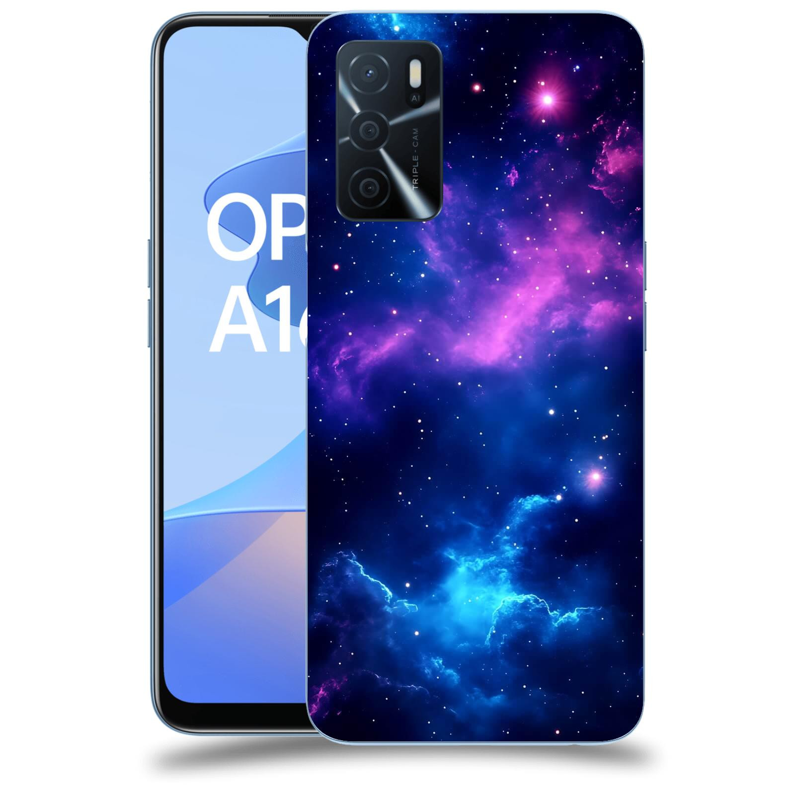 ACOVER Kryt na mobil OPPO A16s - Kosmická symfonie