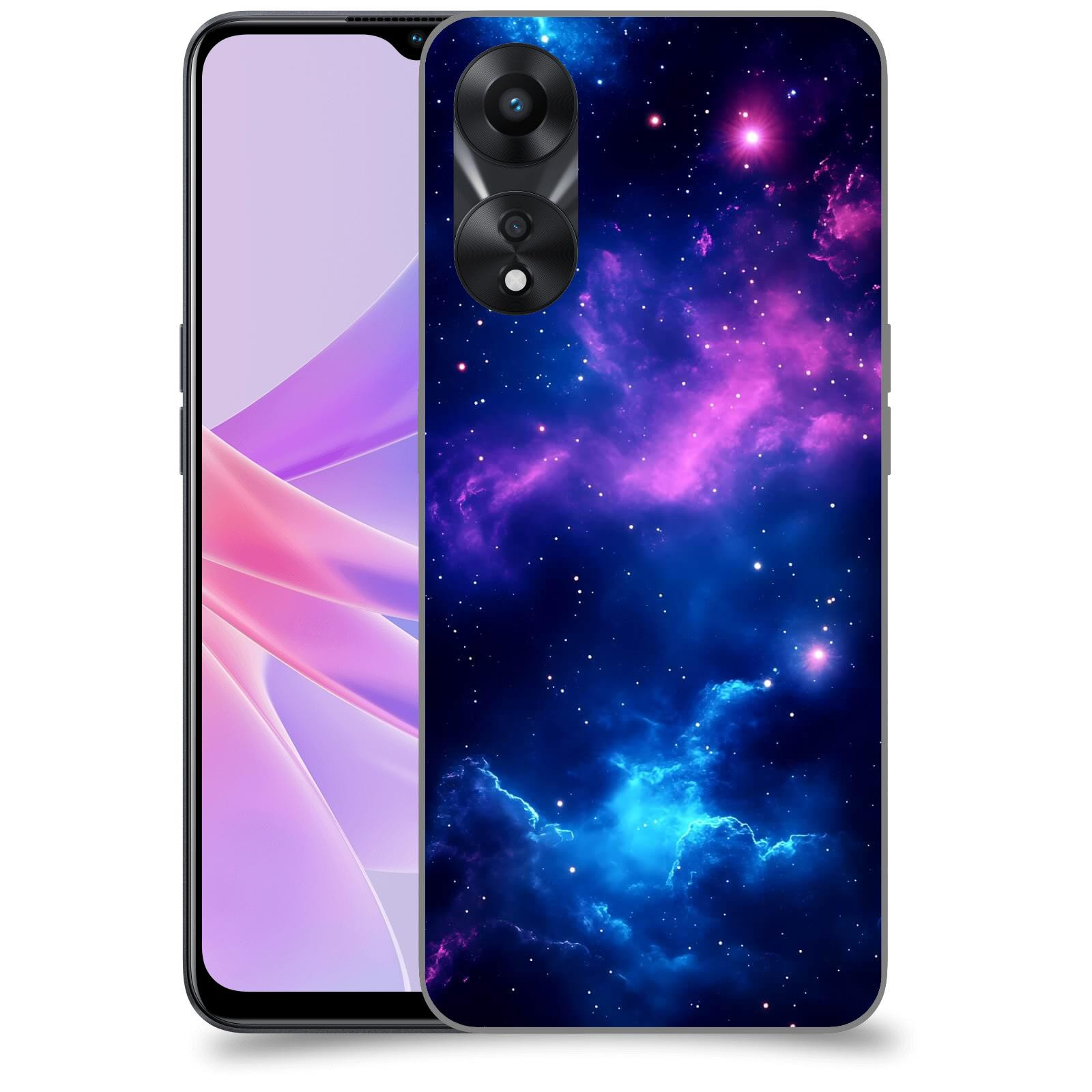 ACOVER Kryt na mobil OPPO A78 5G - Kosmická symfonie