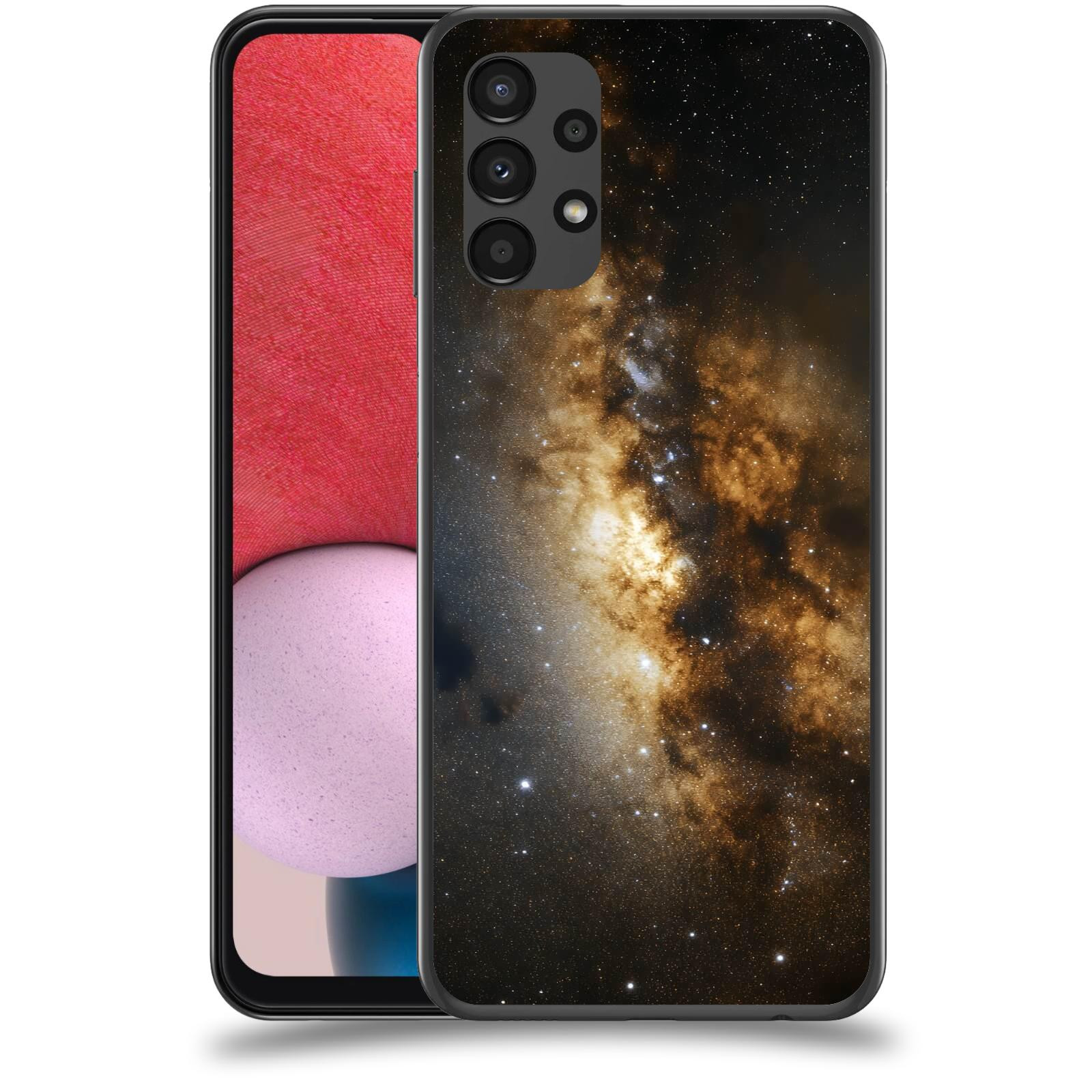 ACOVER Kryt na mobil Samsung Galaxy A13 4G A135 - Kosmický oheň