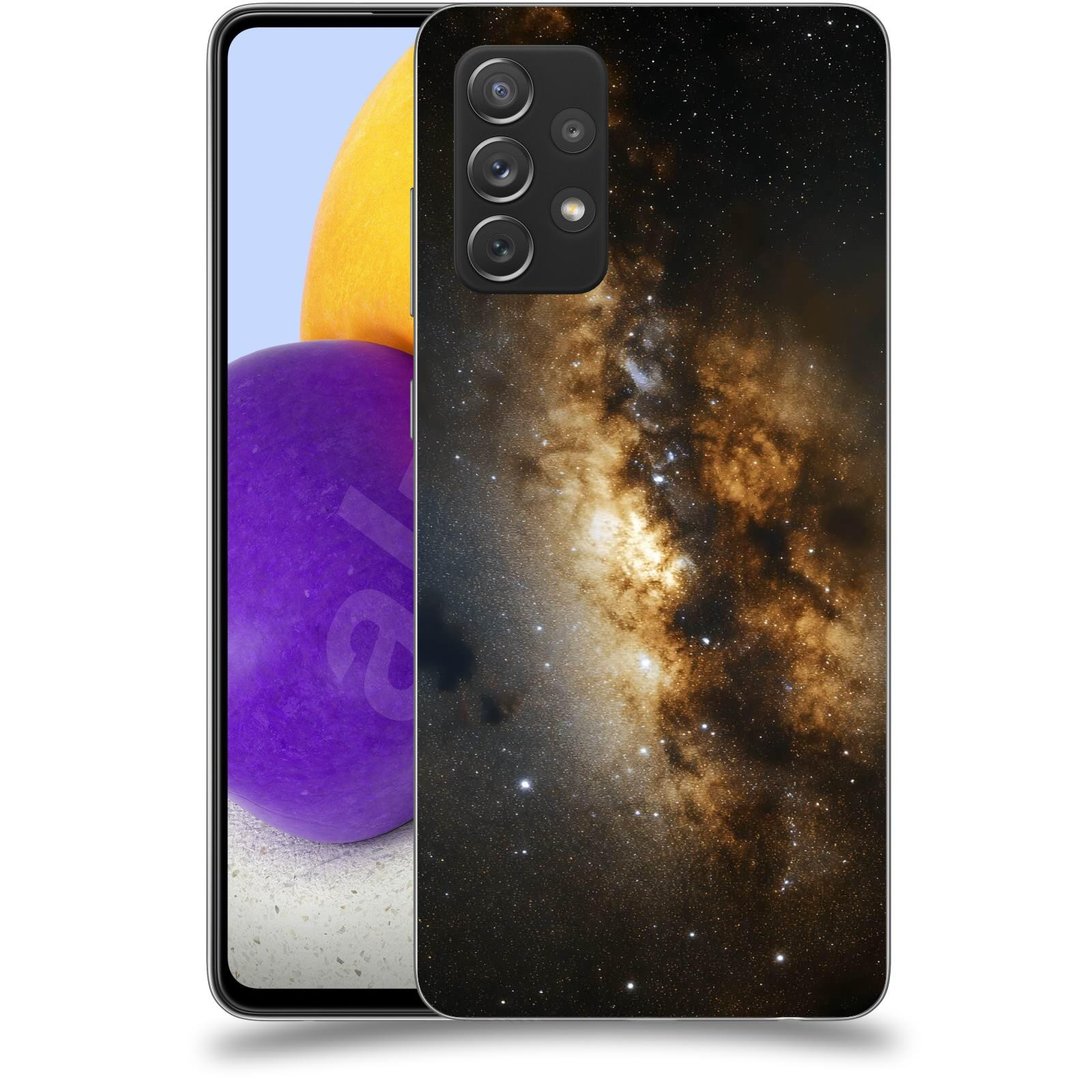 ACOVER Kryt na mobil Samsung Galaxy A72 A725F - Kosmický oheň