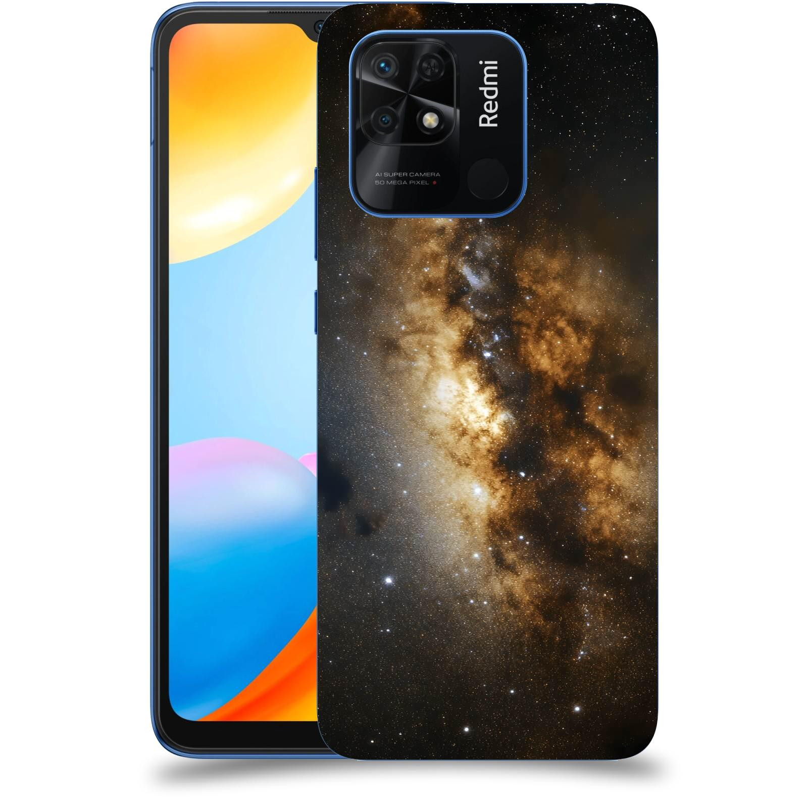 ACOVER Kryt na mobil Xiaomi Redmi 10C - Kosmický oheň