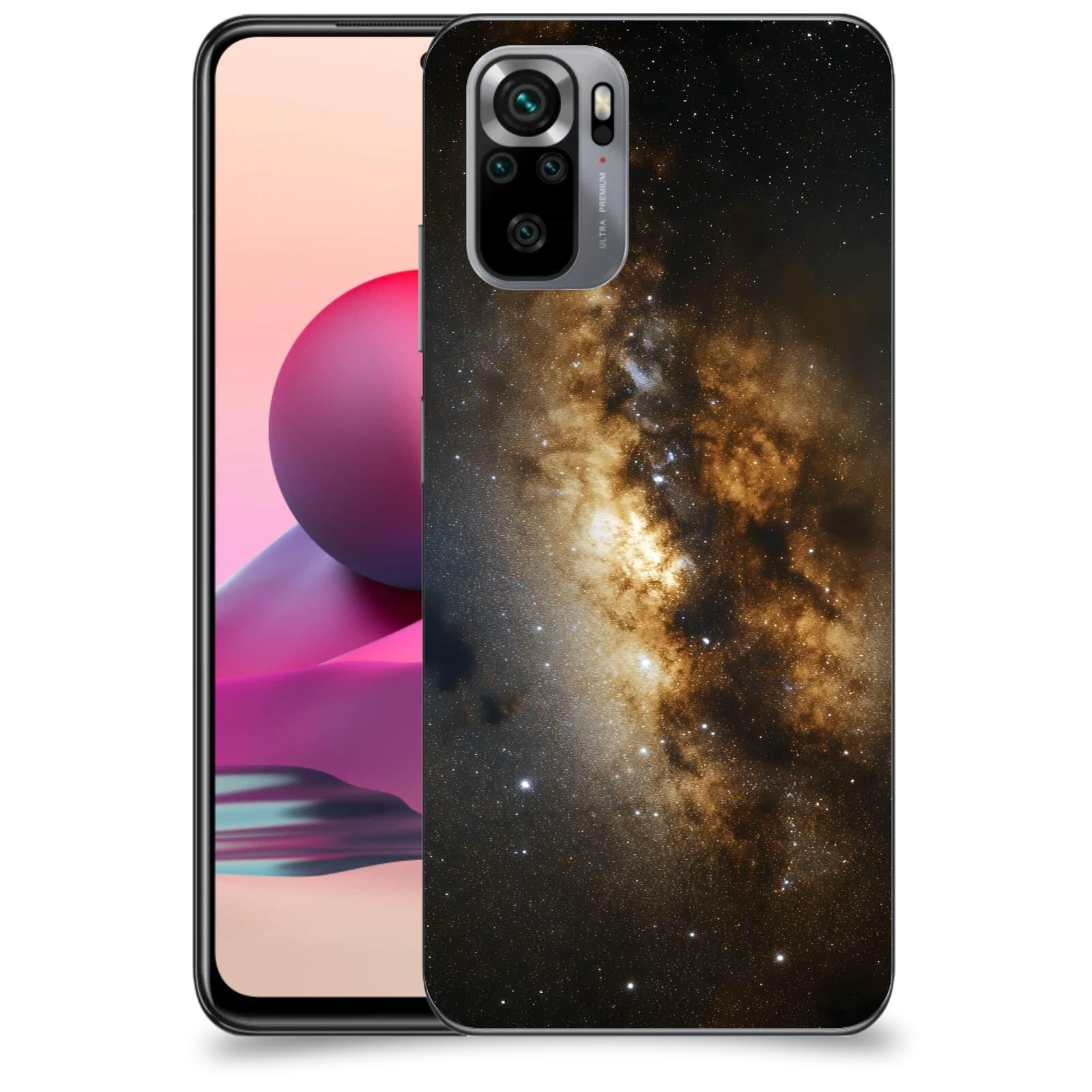 ACOVER Kryt na mobil Xiaomi Redmi Note 10S - Kosmický oheň