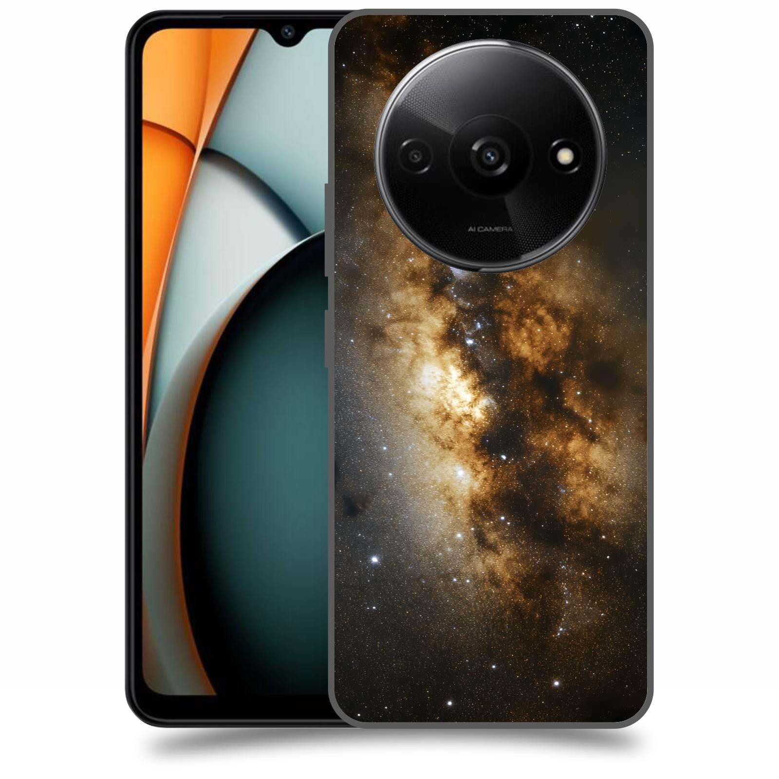 ACOVER Kryt na mobil Xiaomi Redmi A3 - Kosmický oheň