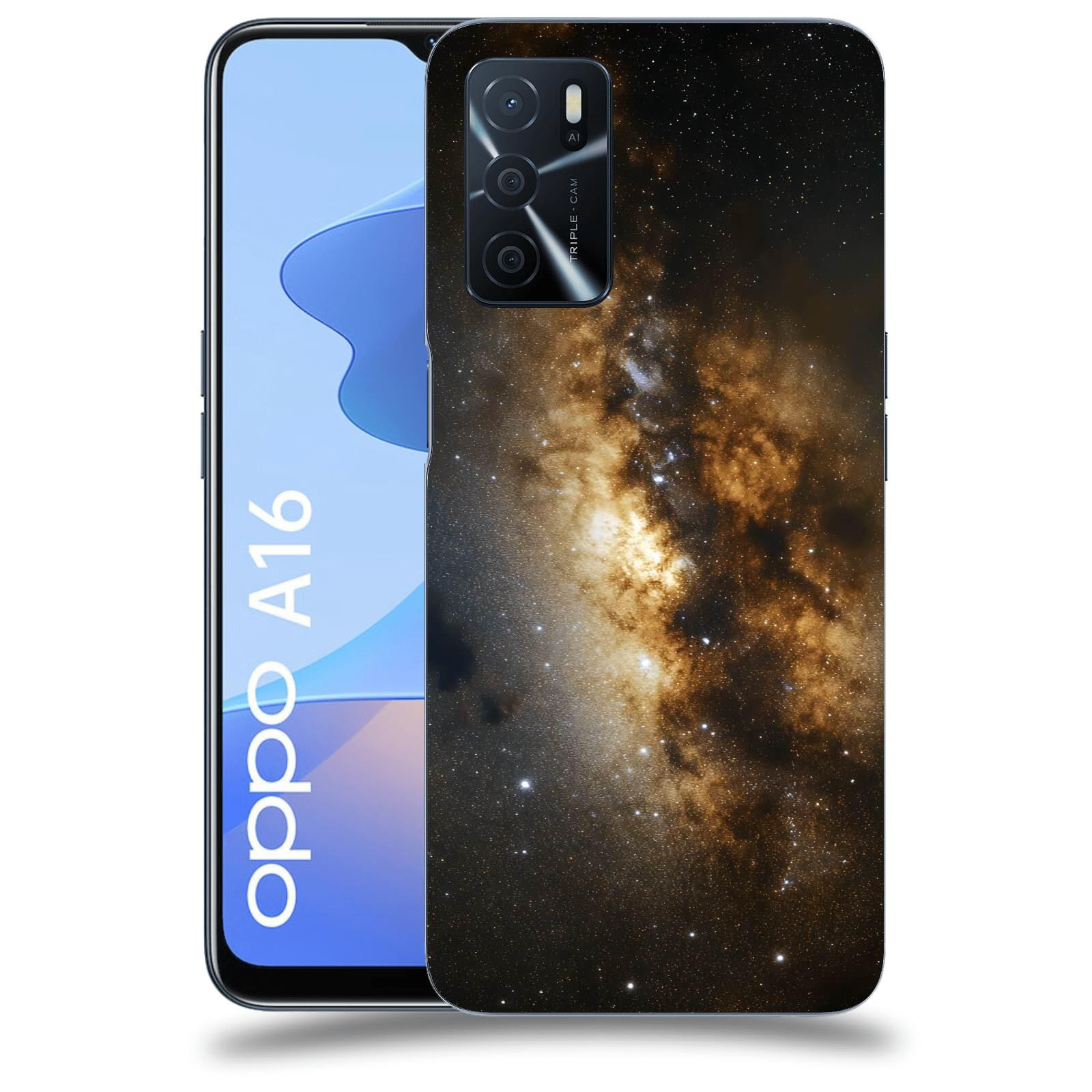 ACOVER Kryt na mobil OPPO A16 - Kosmický oheň
