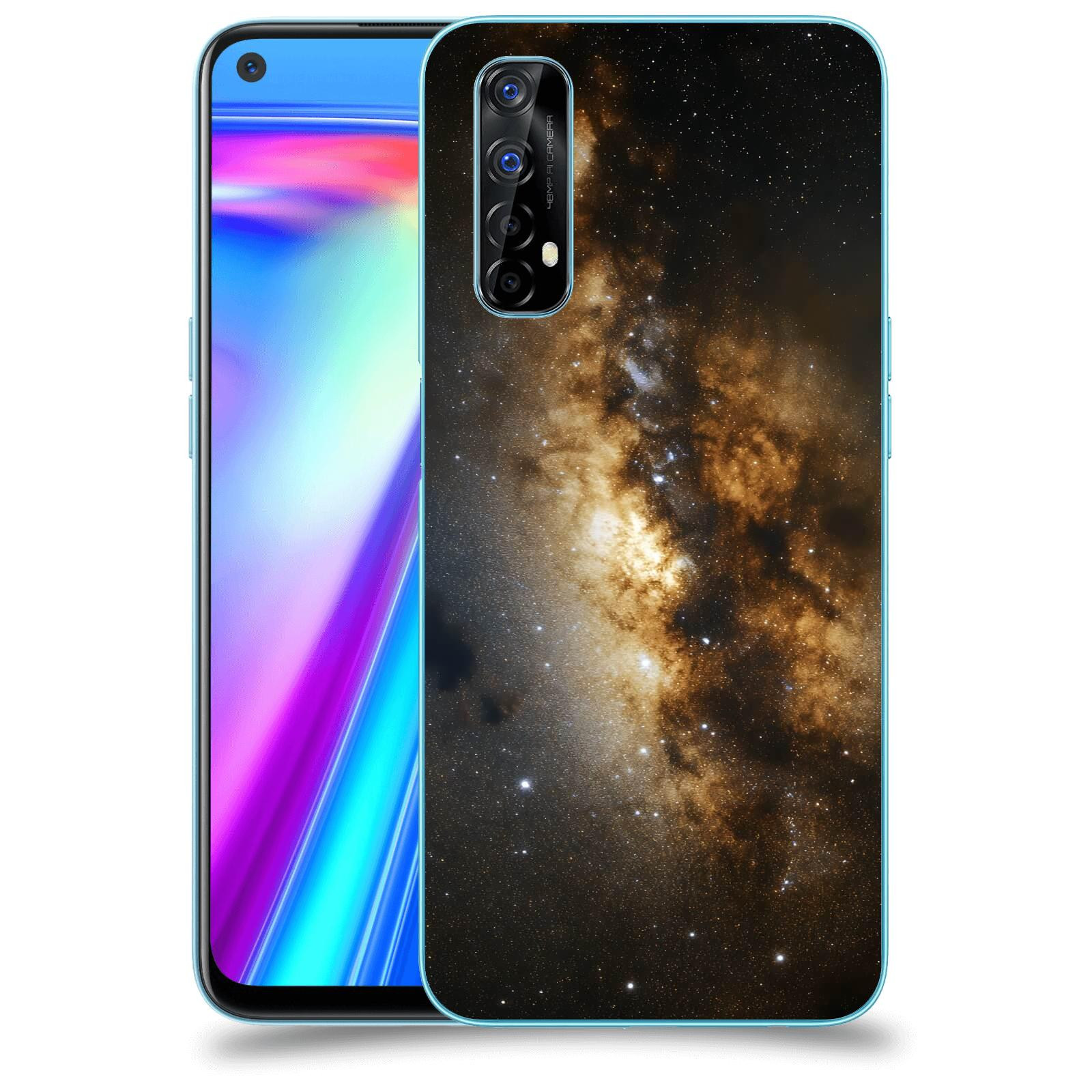 ACOVER Kryt na mobil Realme 7 - Kosmický oheň