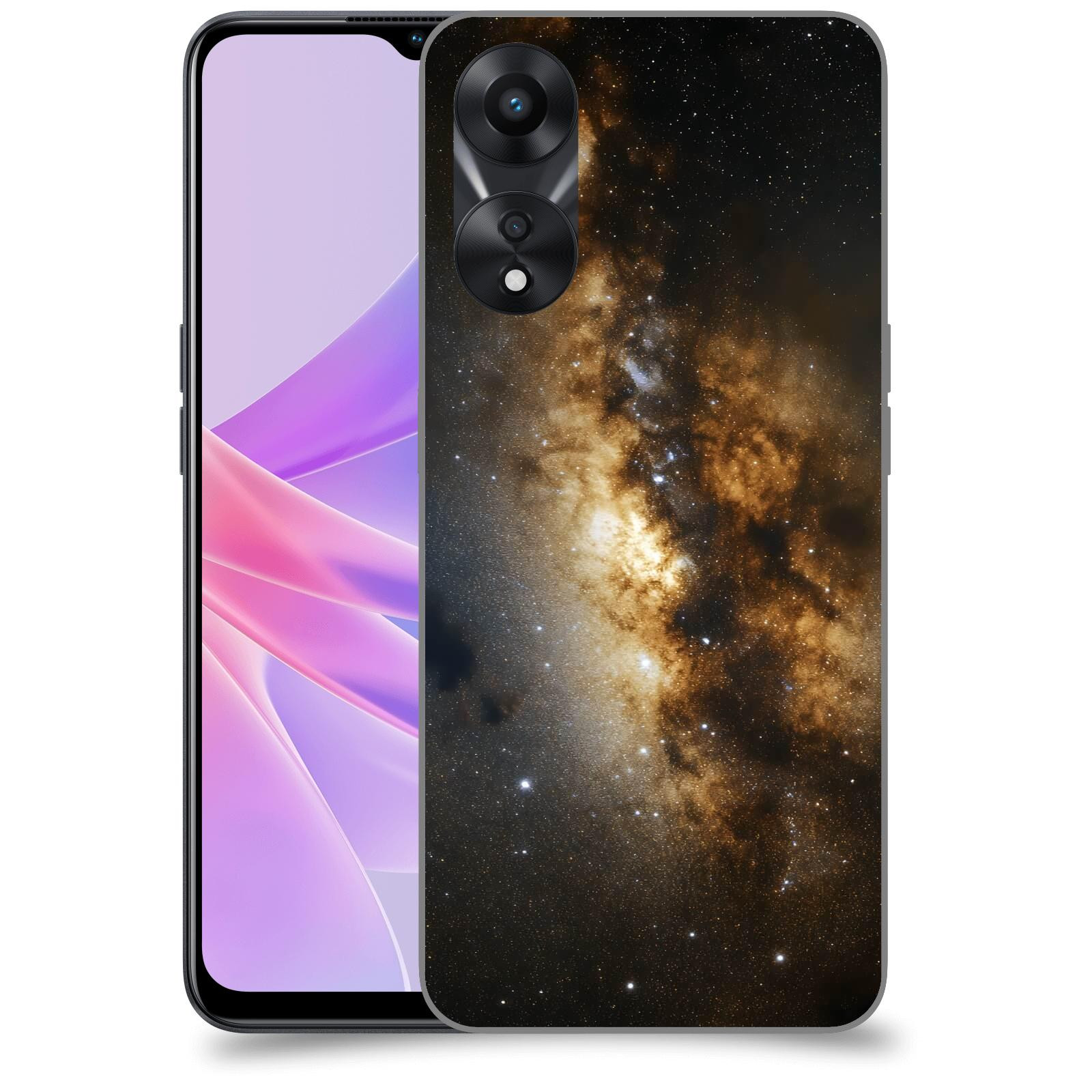 ACOVER Kryt na mobil OPPO A78 5G - Kosmický oheň