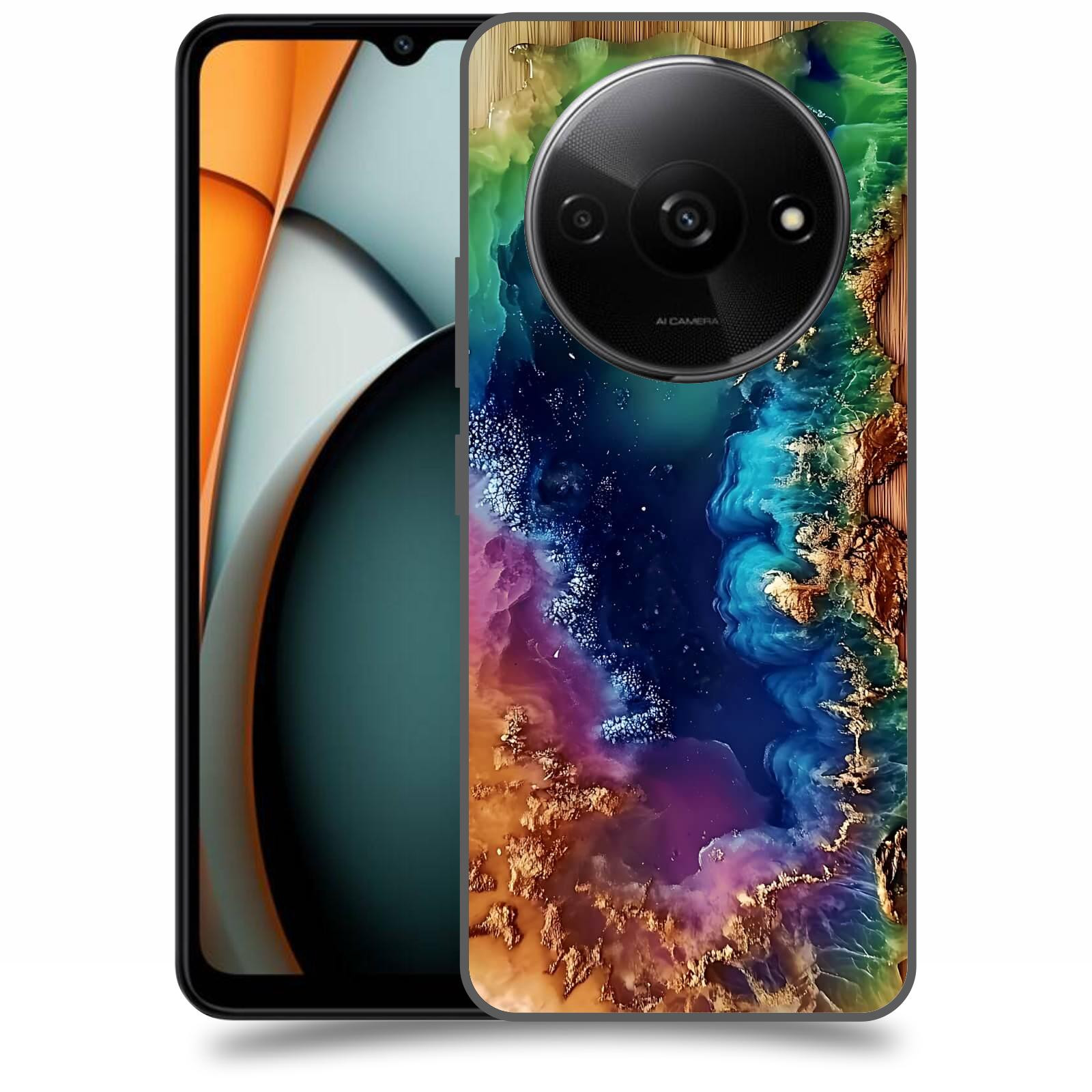 ACOVER Kryt na mobil Xiaomi Redmi A3 - Krystalická energie