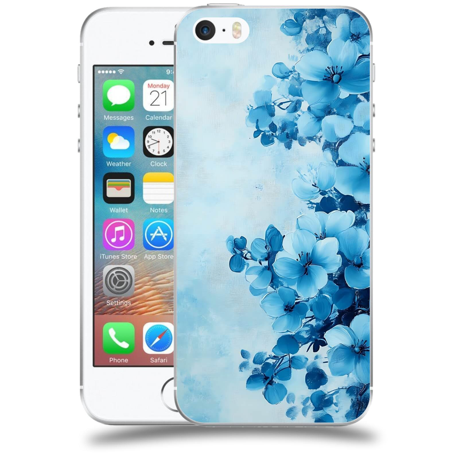 ACOVER Kryt na mobil Apple iPhone 5/5S/SE - Květinová malba
