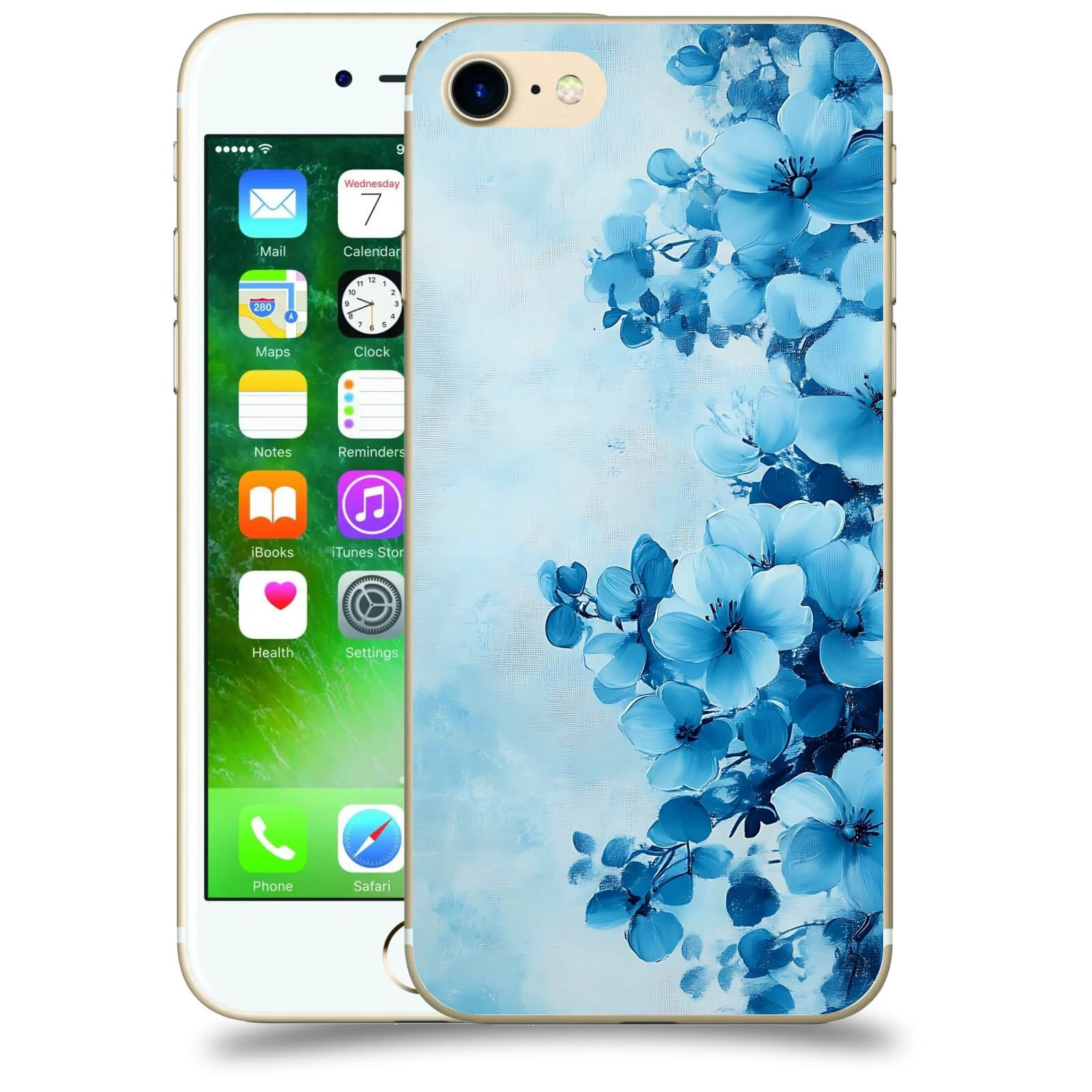 ACOVER Kryt na mobil Apple iPhone 7 - Květinová malba