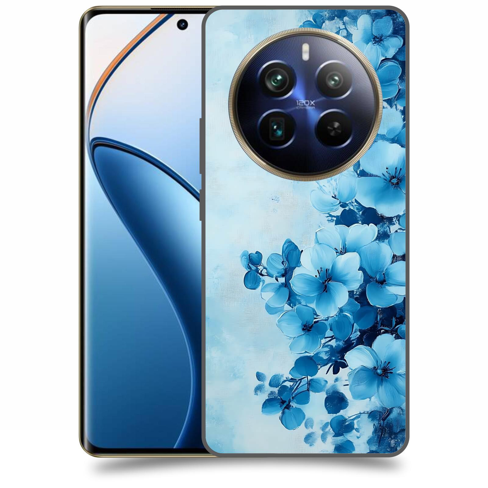 ACOVER Kryt na mobil Realme 12 pro+ 5g - Květinová malba