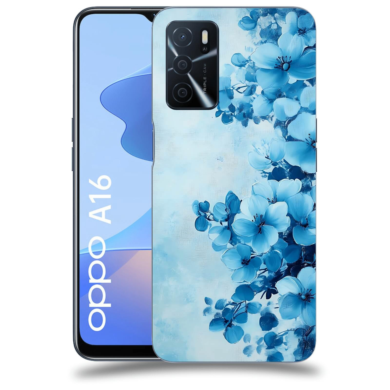 ACOVER Kryt na mobil OPPO A16 - Květinová malba