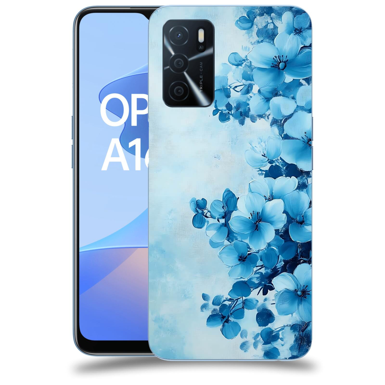 ACOVER Kryt na mobil OPPO A16s - Květinová malba