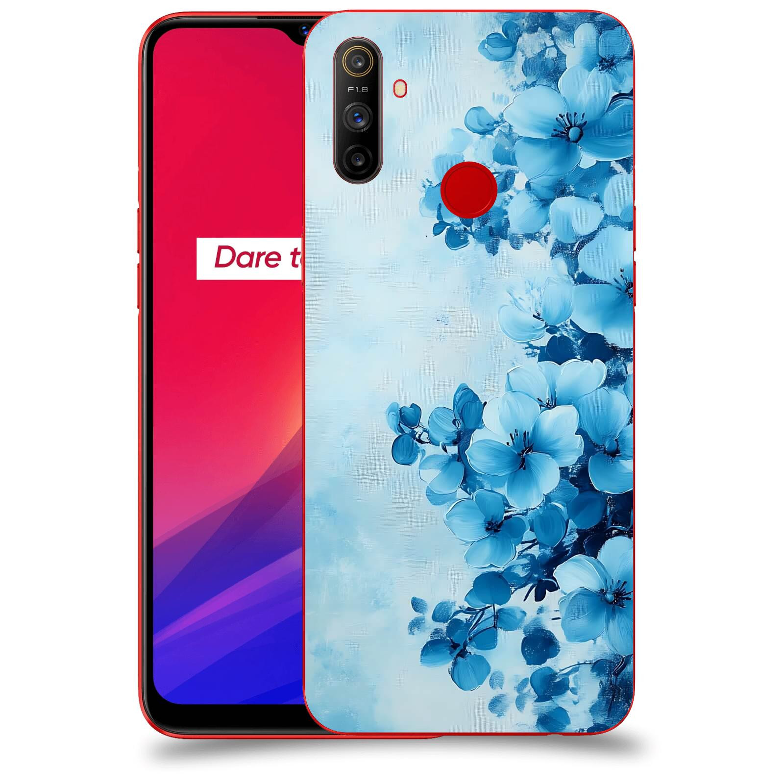 ACOVER Kryt na mobil Realme C3 - Květinová malba
