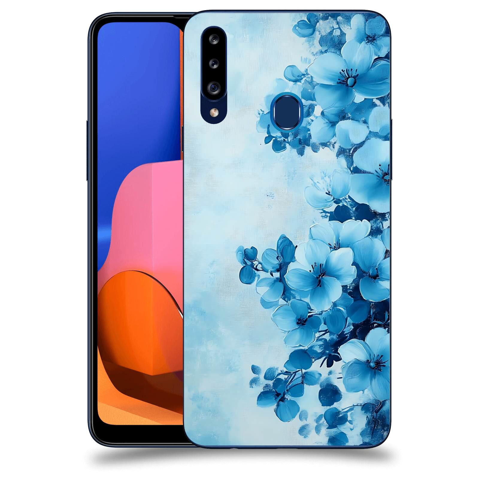 ACOVER Kryt na mobil Samsung Galaxy A20s - Květinová malba