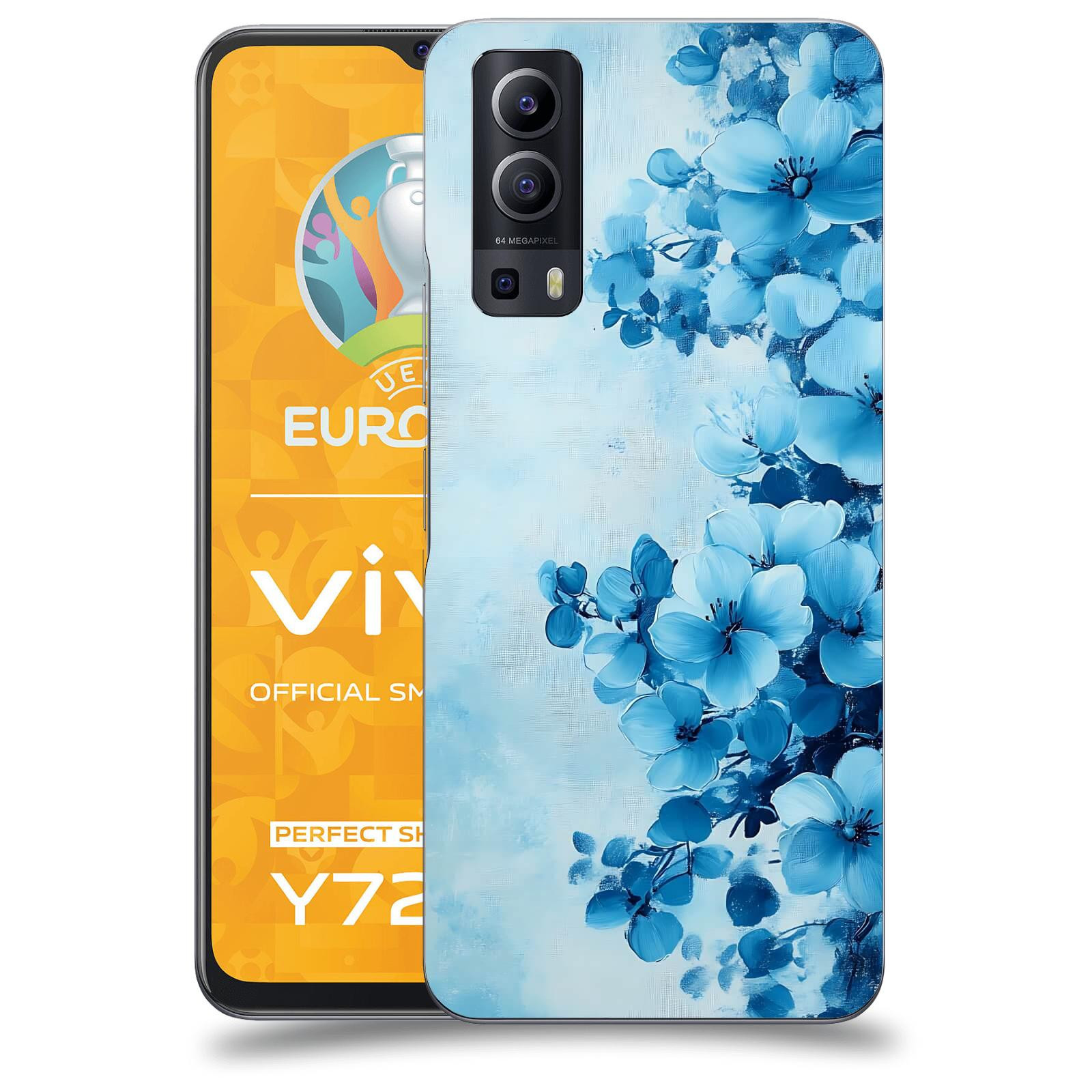 ACOVER Kryt na mobil Vivo Y72 5G - Květinová malba
