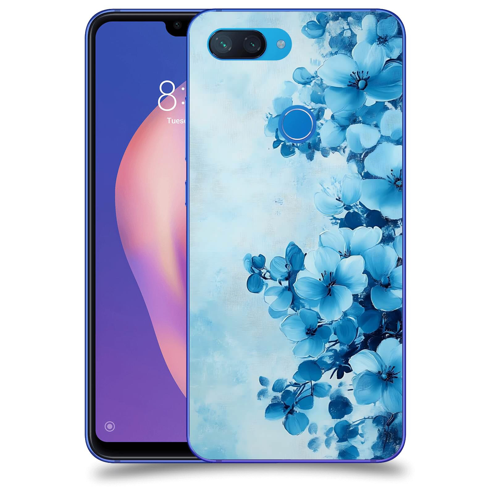 ACOVER Kryt na mobil Xiaomi Mi 8 Lite - Květinová malba