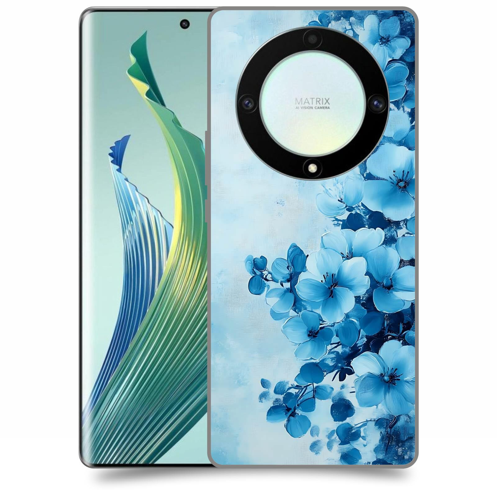 ACOVER Kryt na mobil Honor Magic 5 Lite 5G - Květinová malba