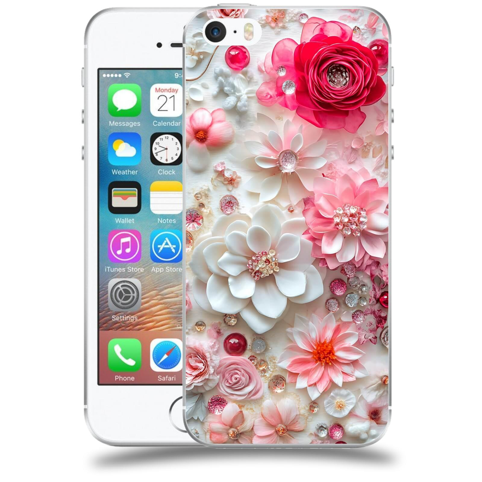 ACOVER Kryt na mobil Apple iPhone 5/5S/SE - Květinový luxus