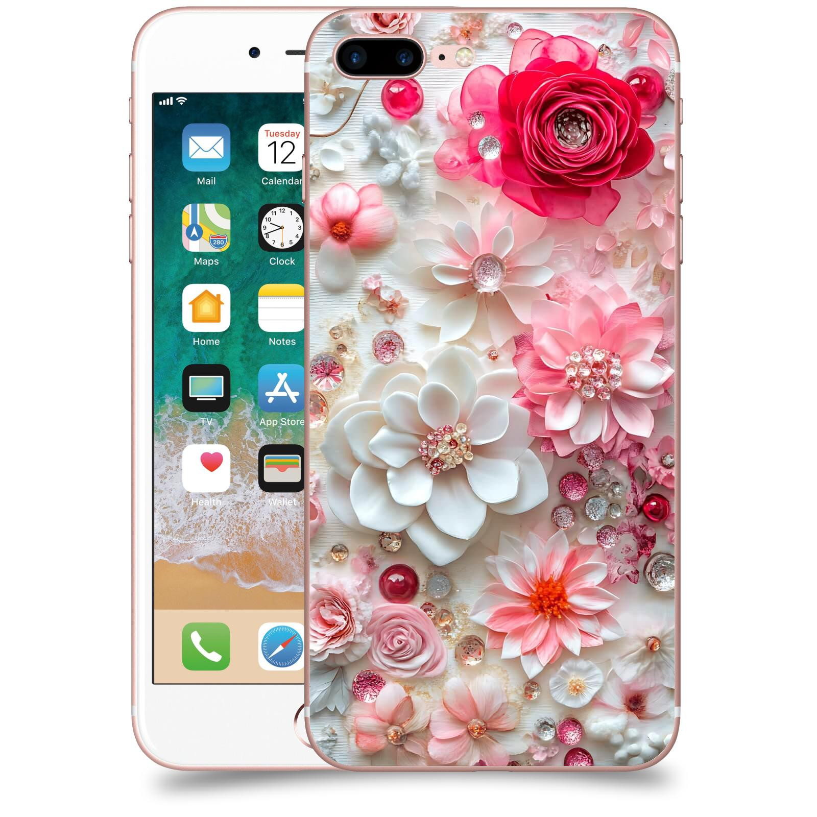 ACOVER Kryt na mobil Apple iPhone 7 Plus - Květinový luxus