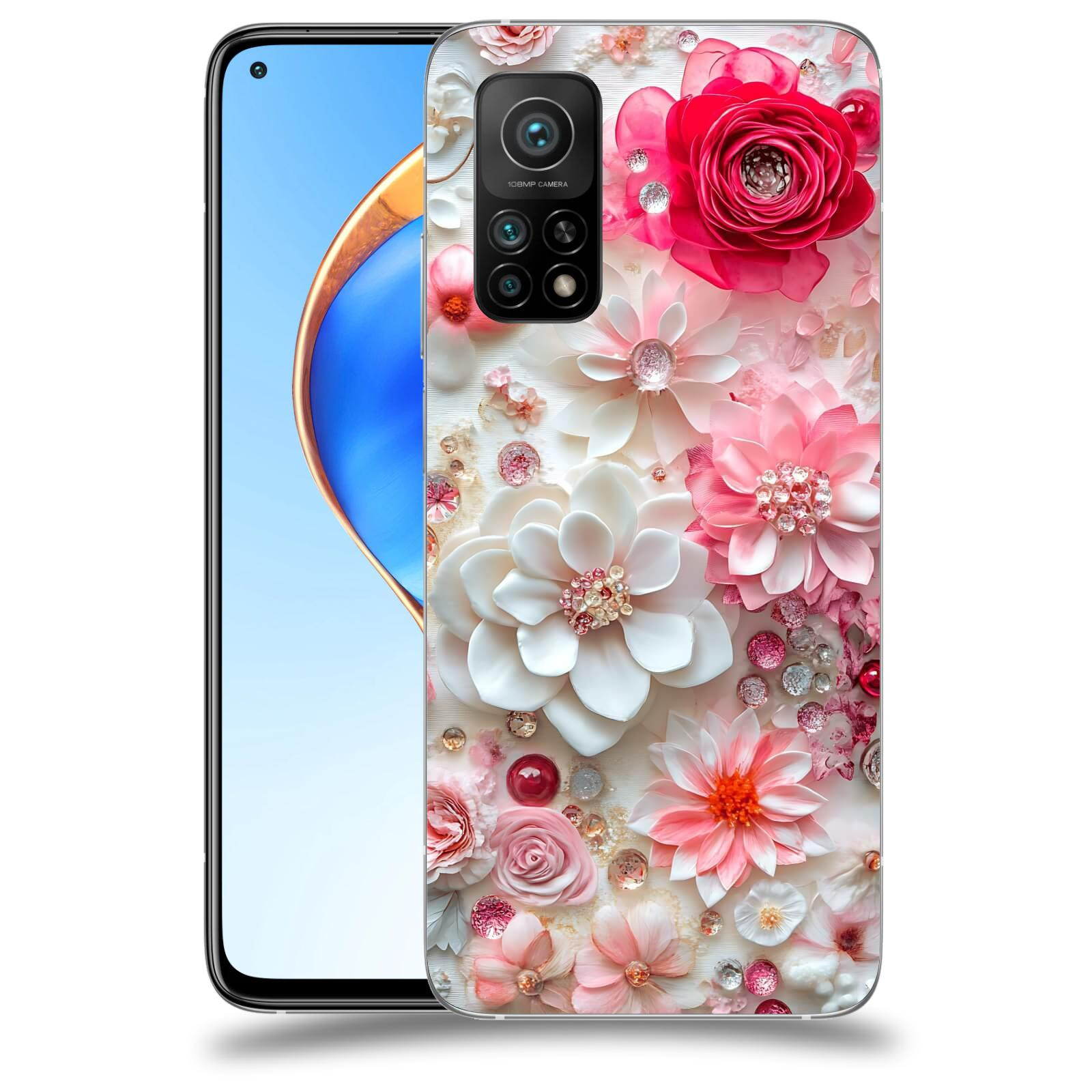 ACOVER Kryt na mobil Xiaomi Mi 10T Pro - Květinový luxus